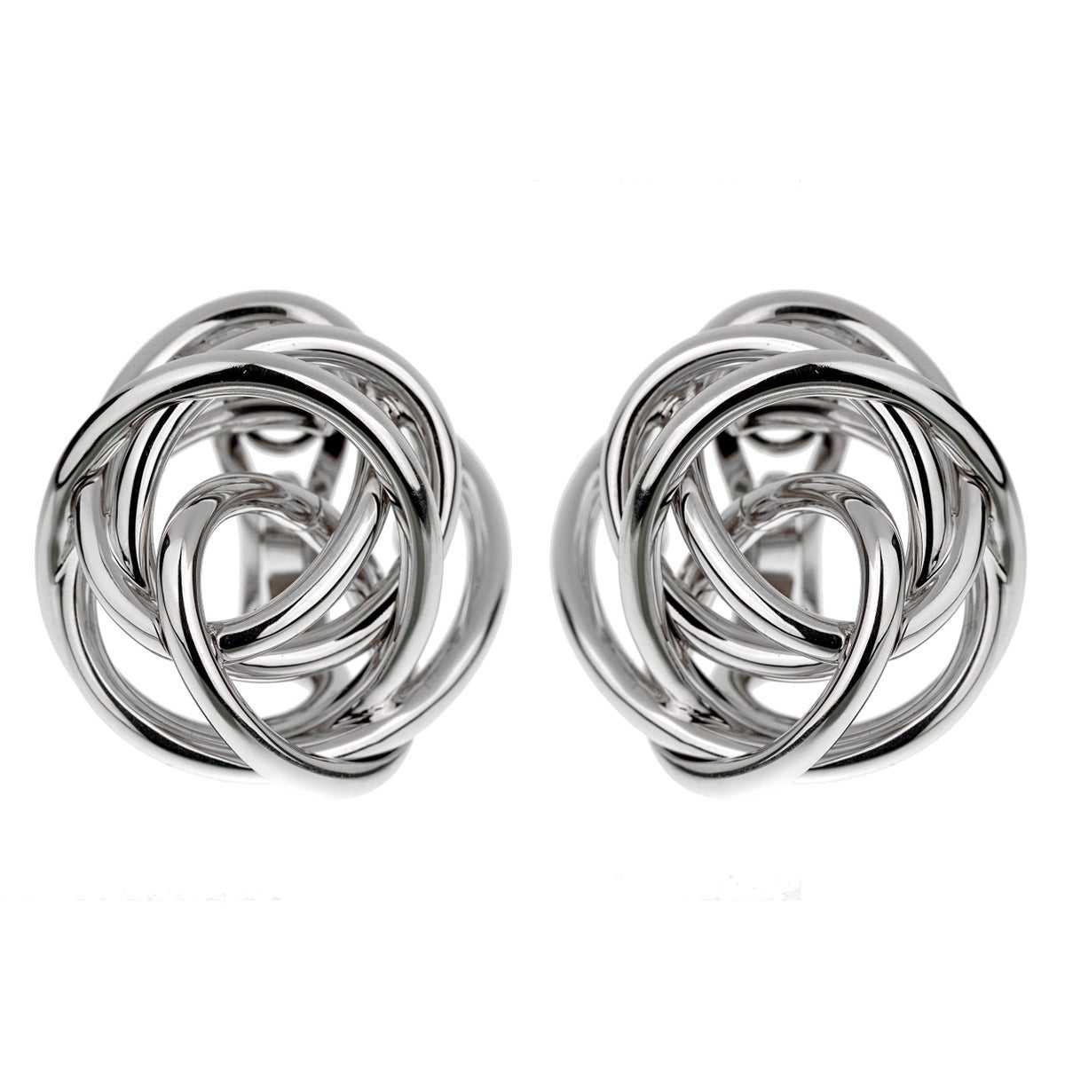 Matched pair with woven knot motif
