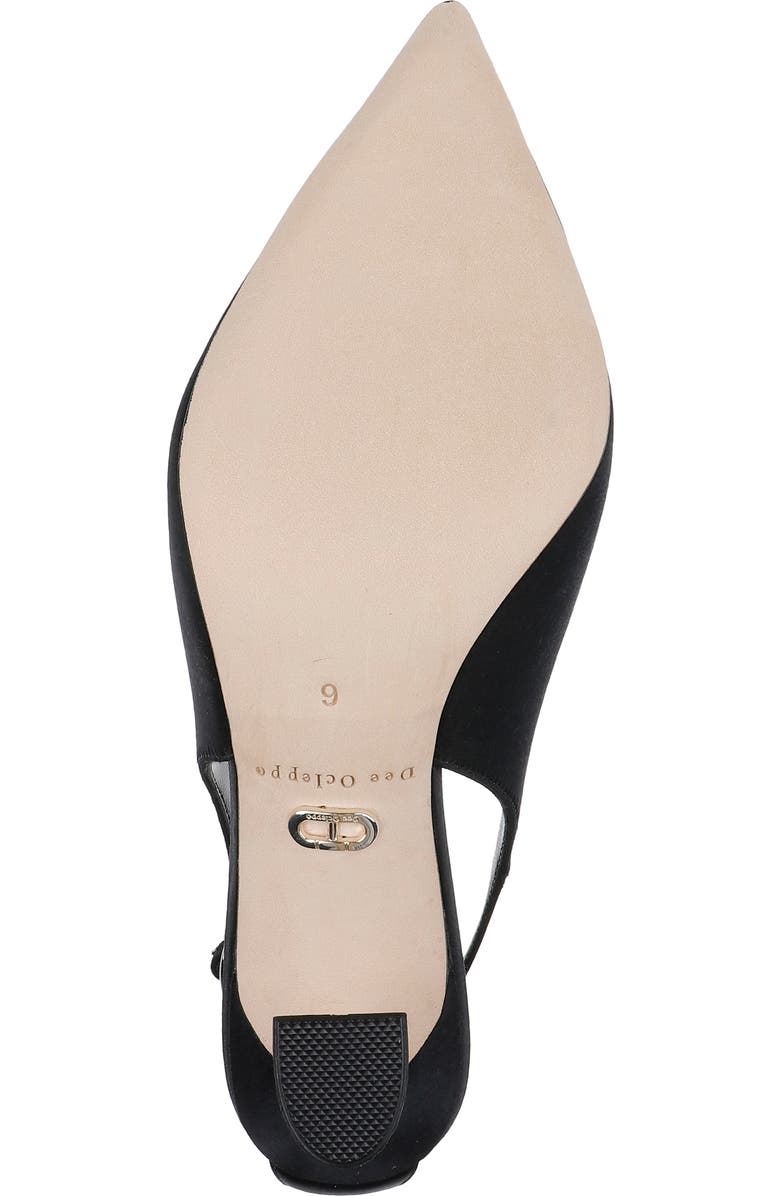Sole view showing the branded leather outsole