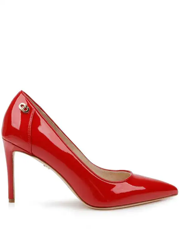 Red patent Santorini with glossy finish