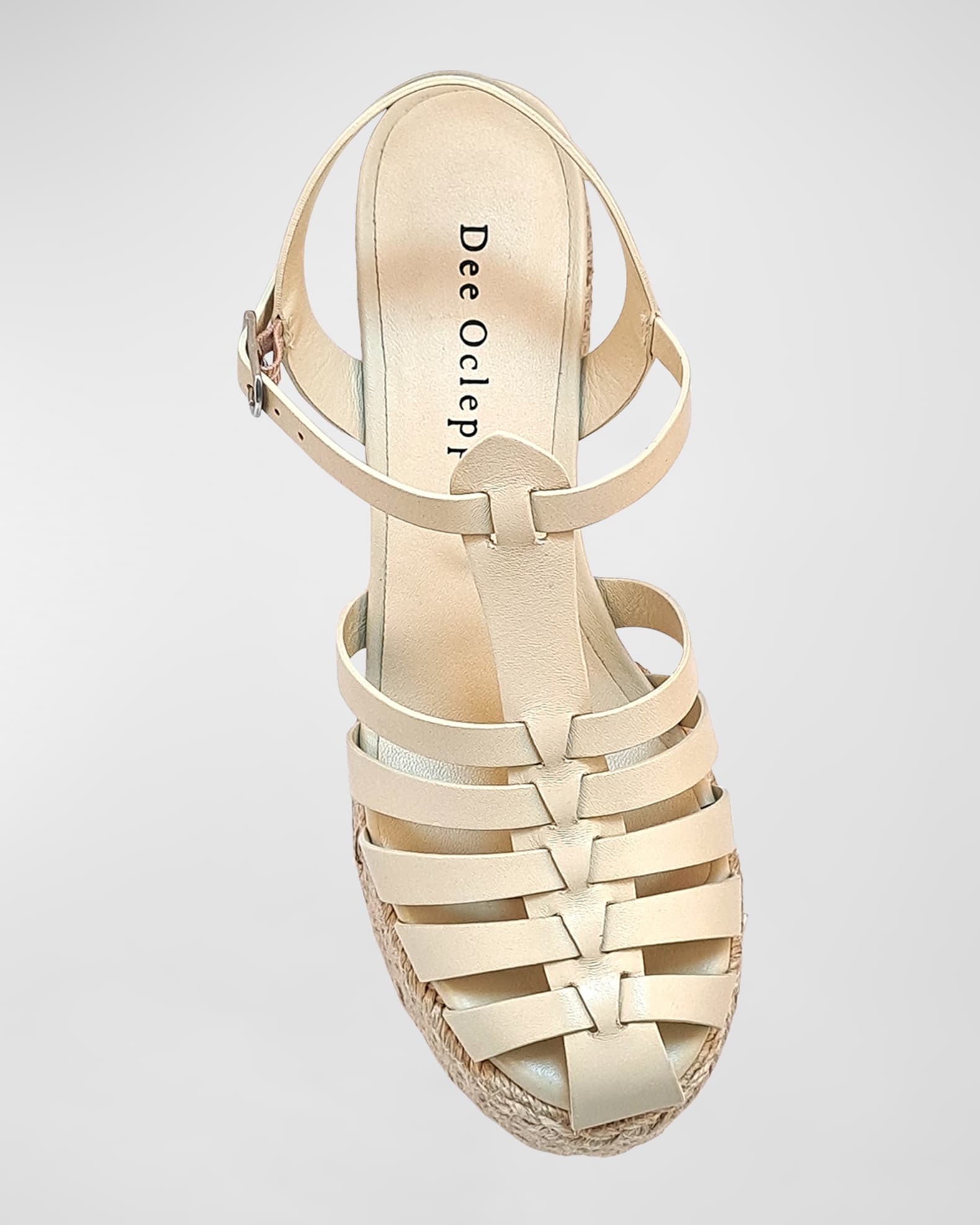 Light leather Tulum with branded insole