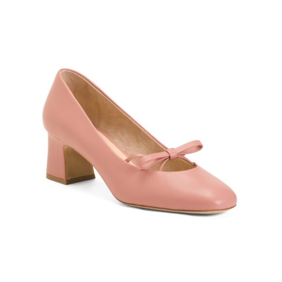 Blush Zion variation with block heel