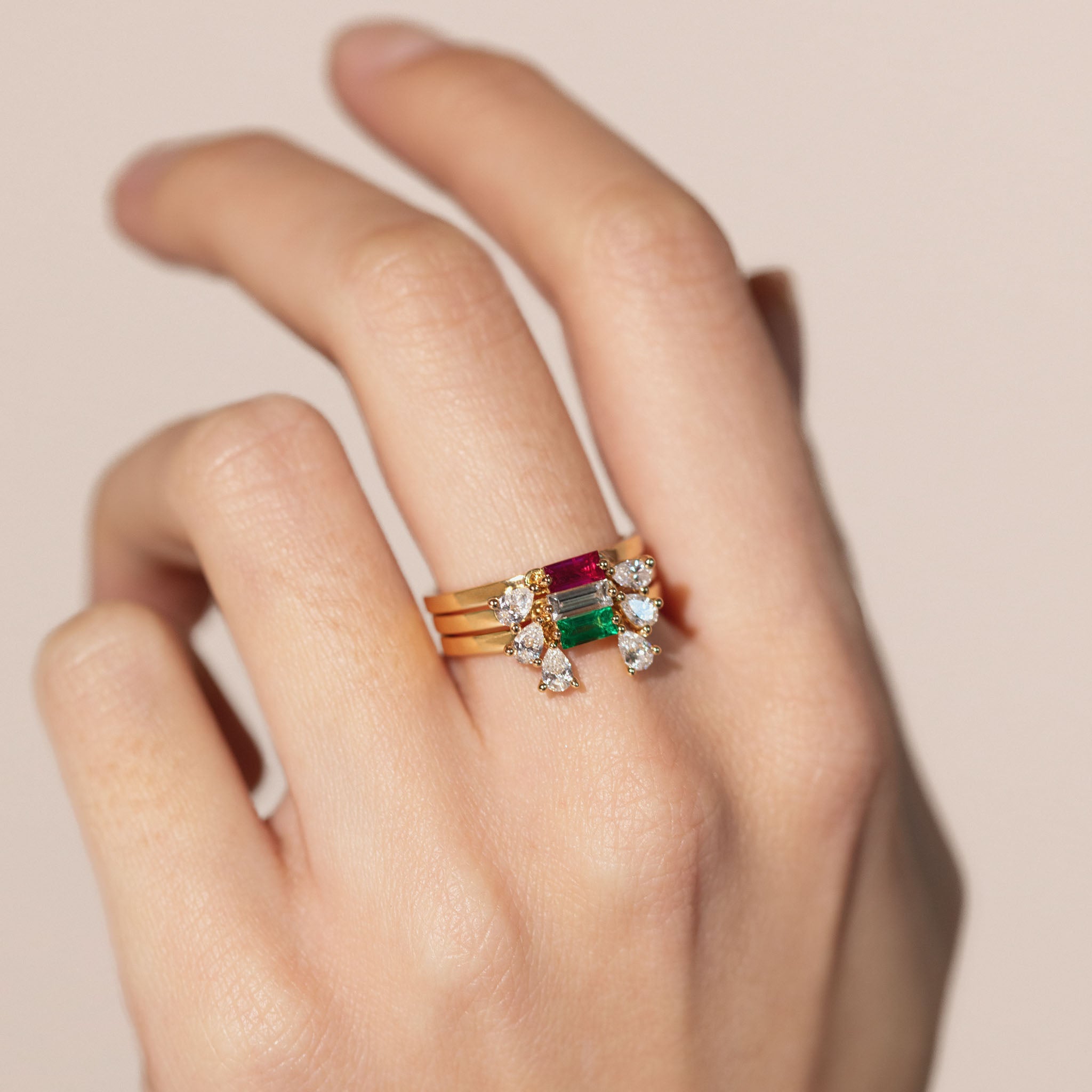 Dancing Diamonds Baguette Ring