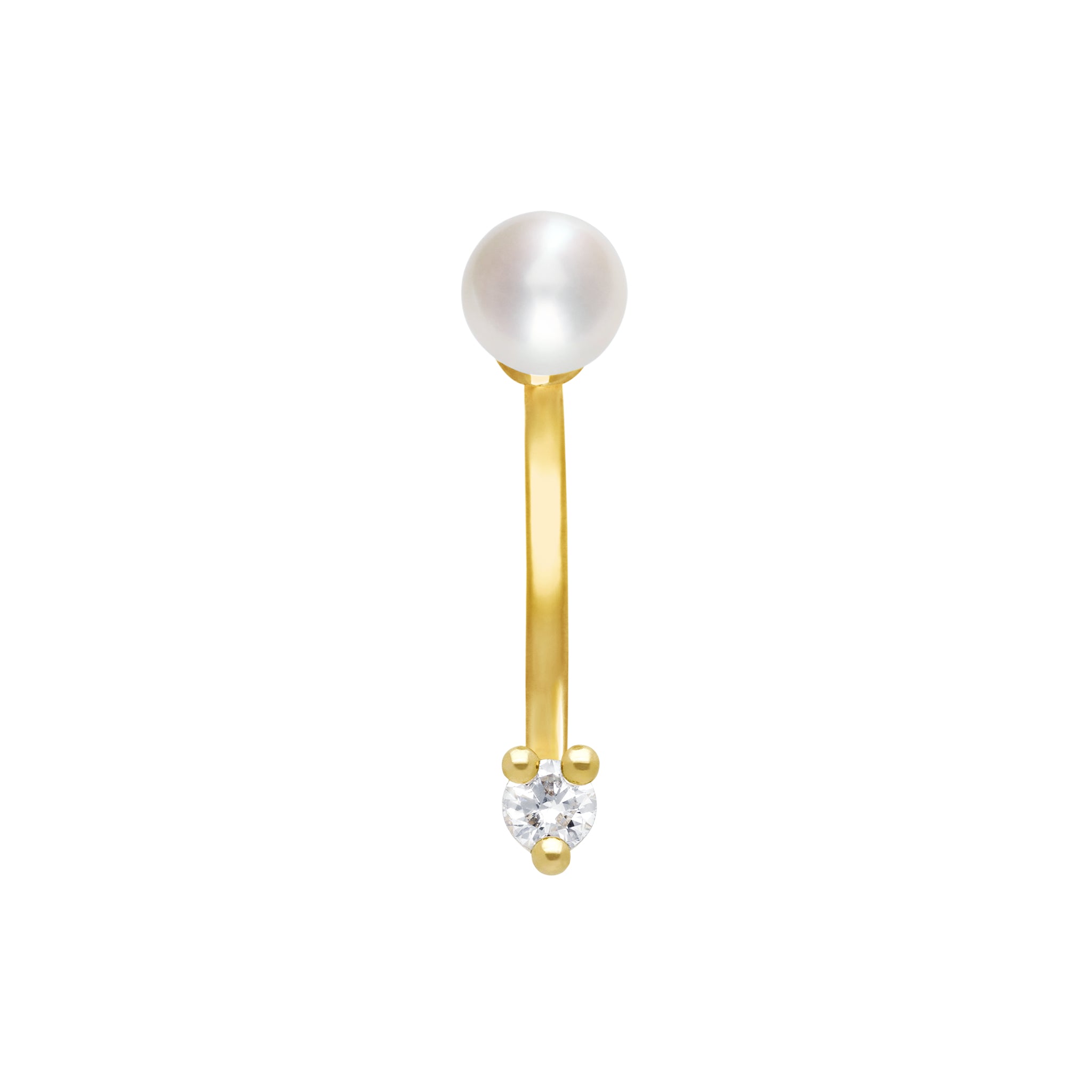 white-gold front view
