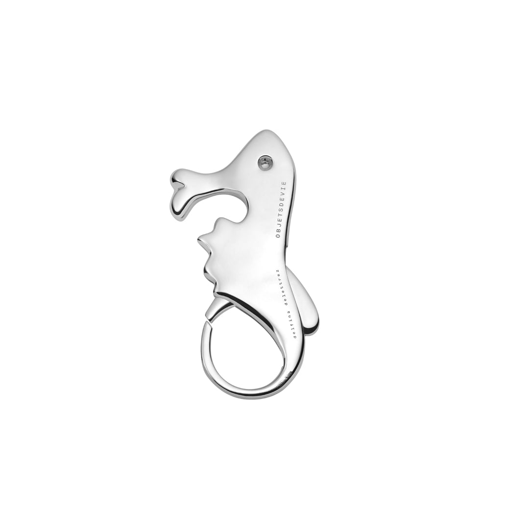 seahorse-shaped key ring