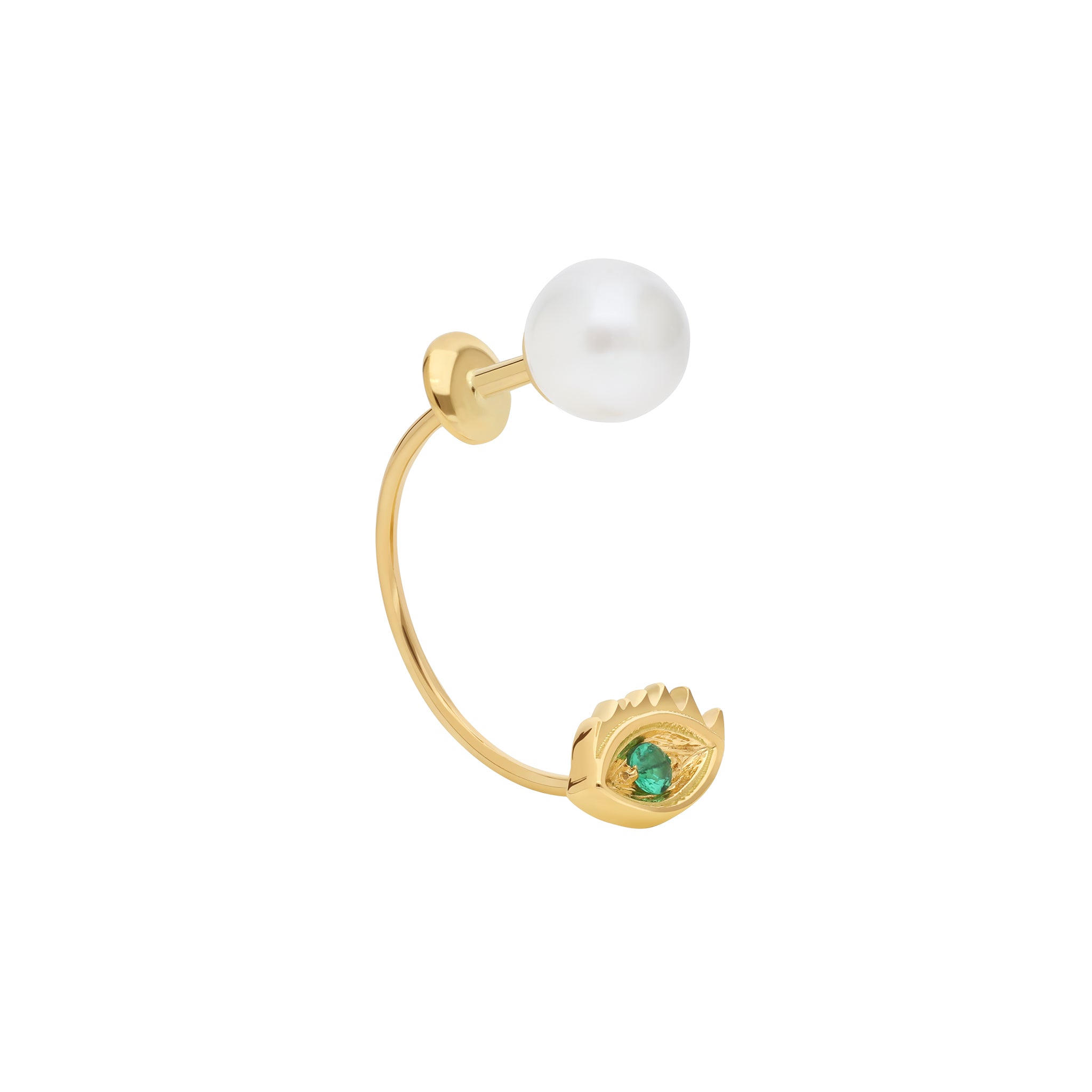 sapphire-tone eye motif