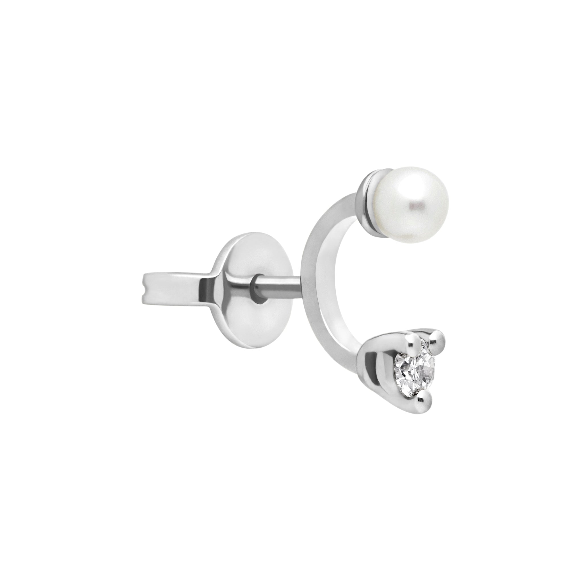 white-gold profile view