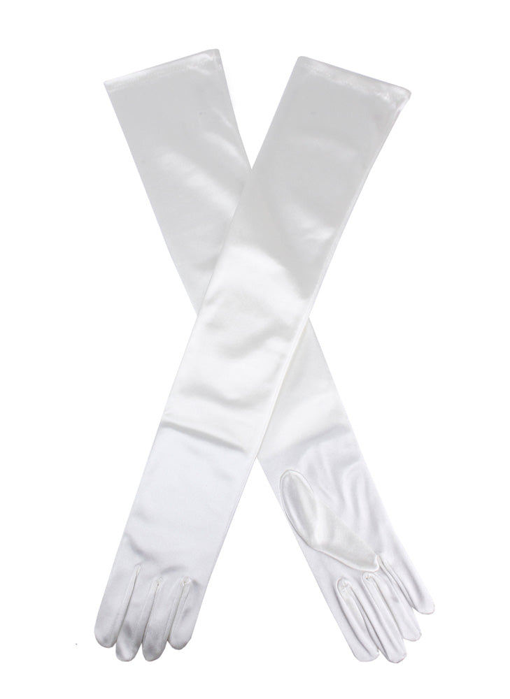 Bella Long Opera Satin Gloves