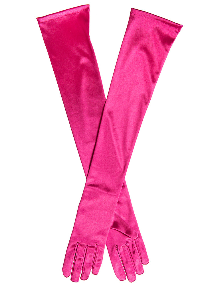 fuchsia opera satin pair