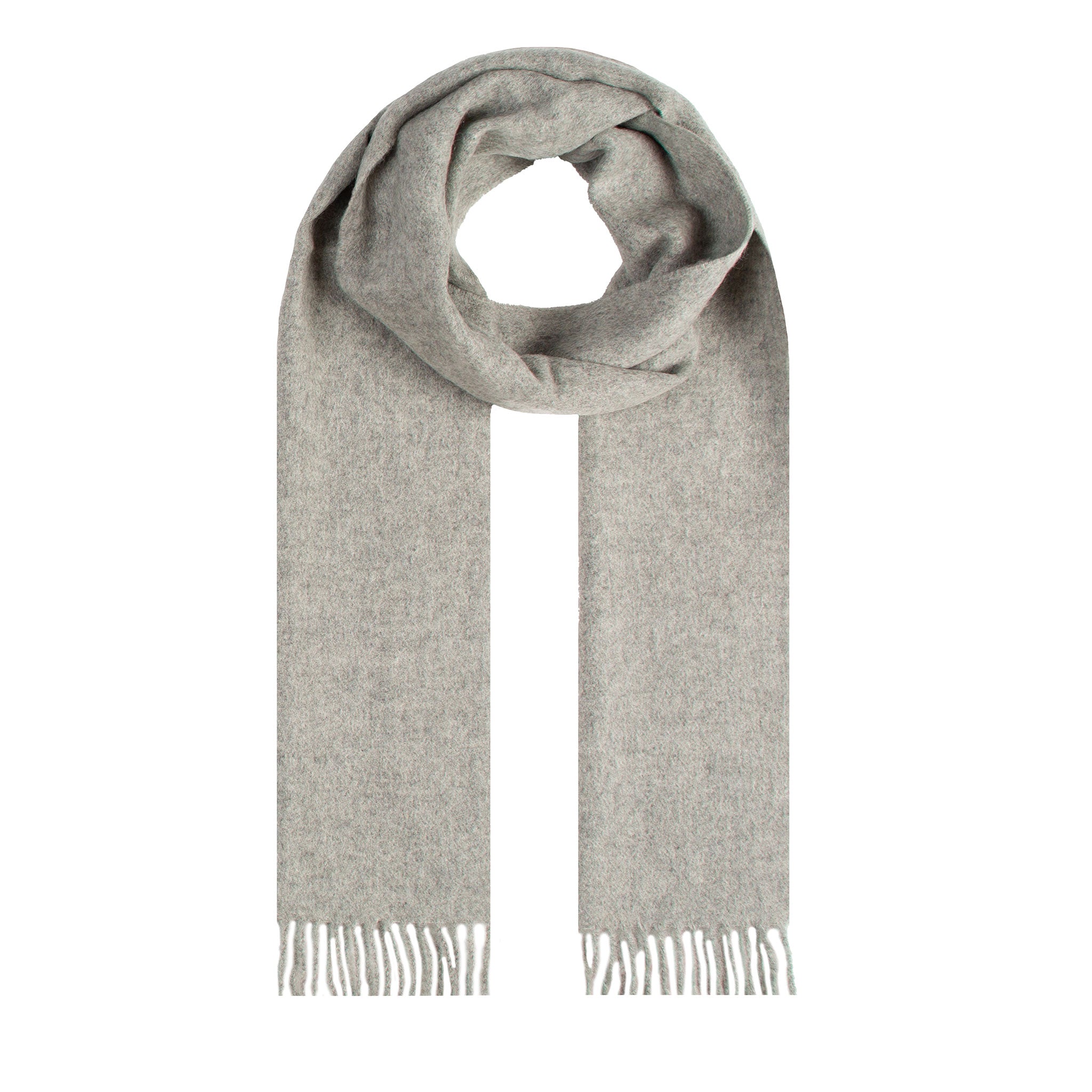dove grey looped scarf