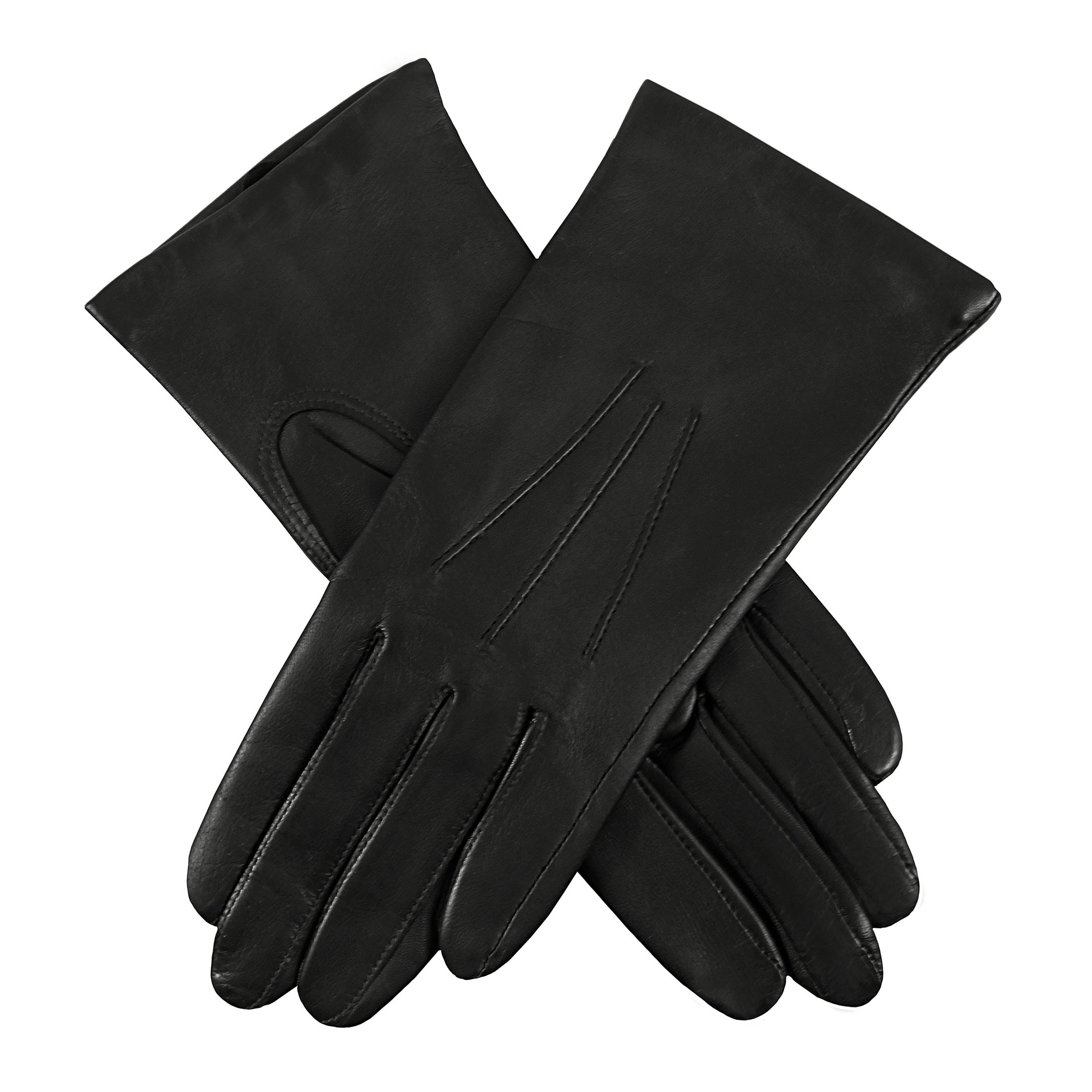 Isabelle Three-Point Cashmere-Lined Leather Gloves