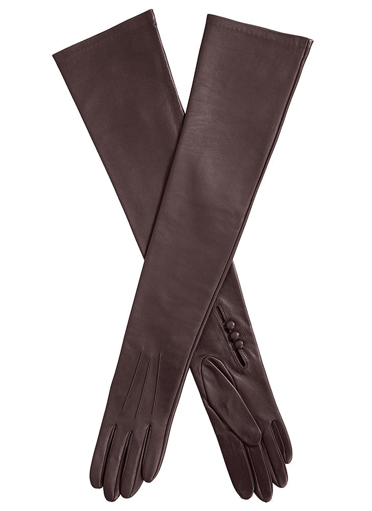 mocca leather opera glove