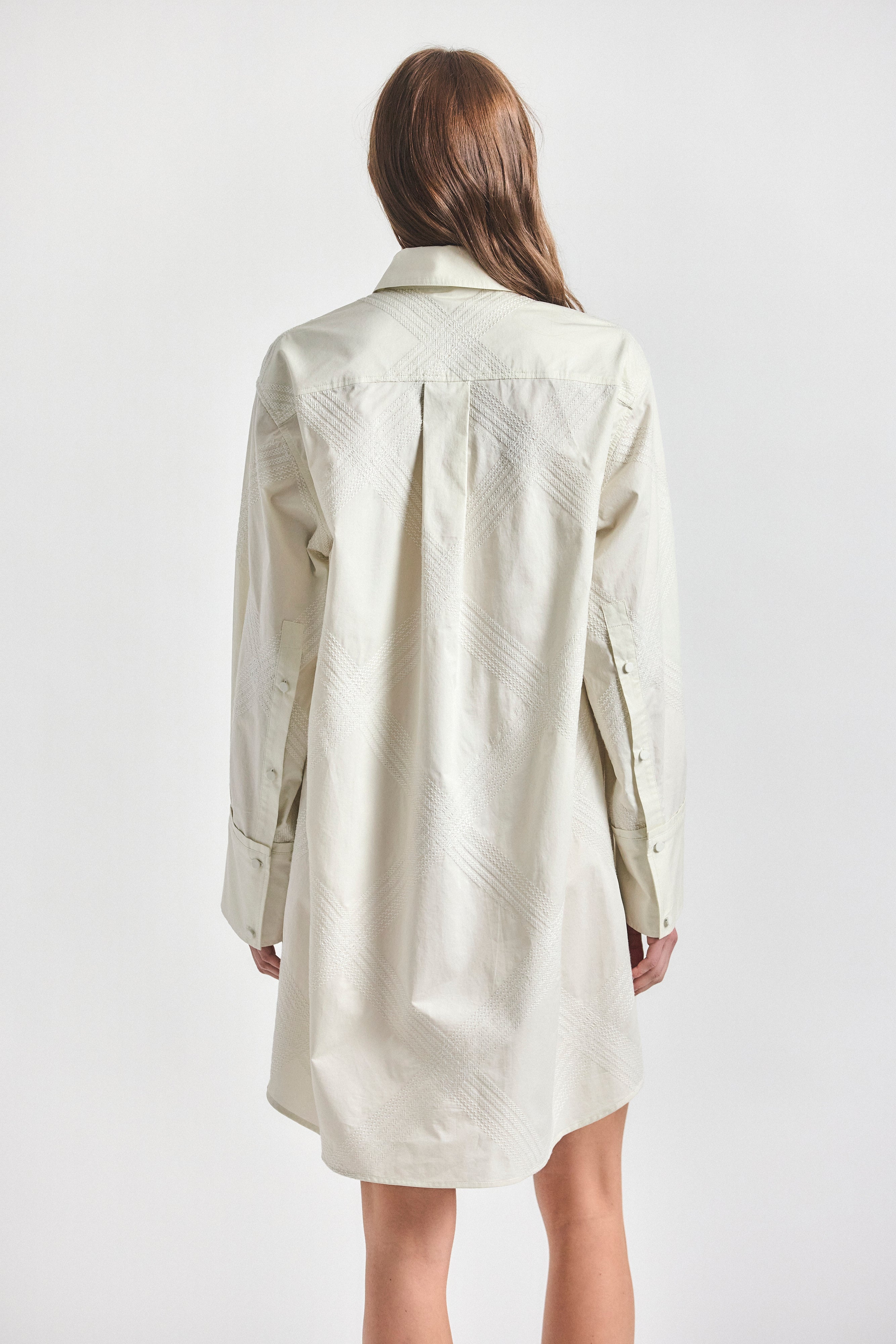 Piper Shirt Dress, detail or reverse view
