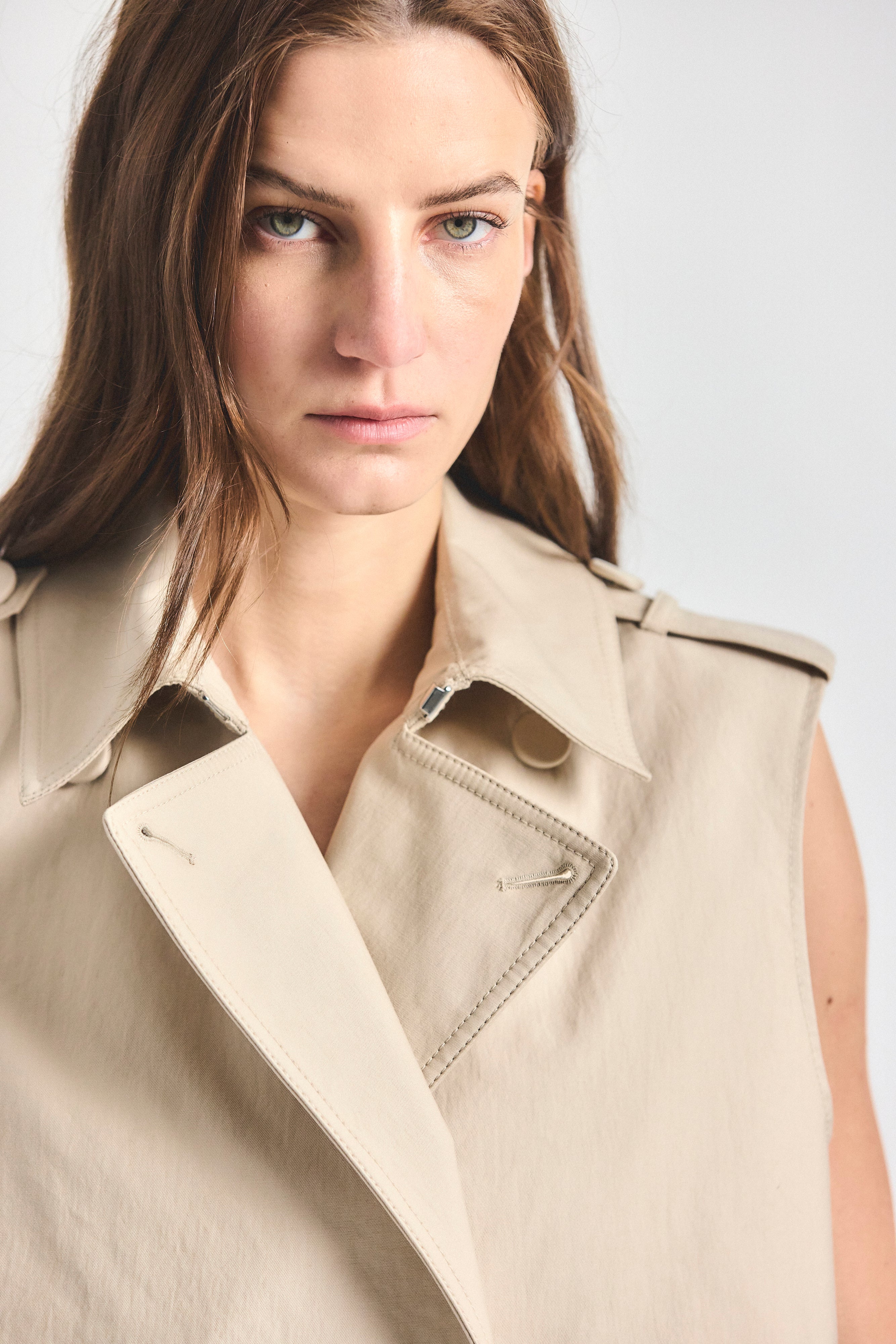 Reign Sleeveless Trench Dress, alternate official angle
