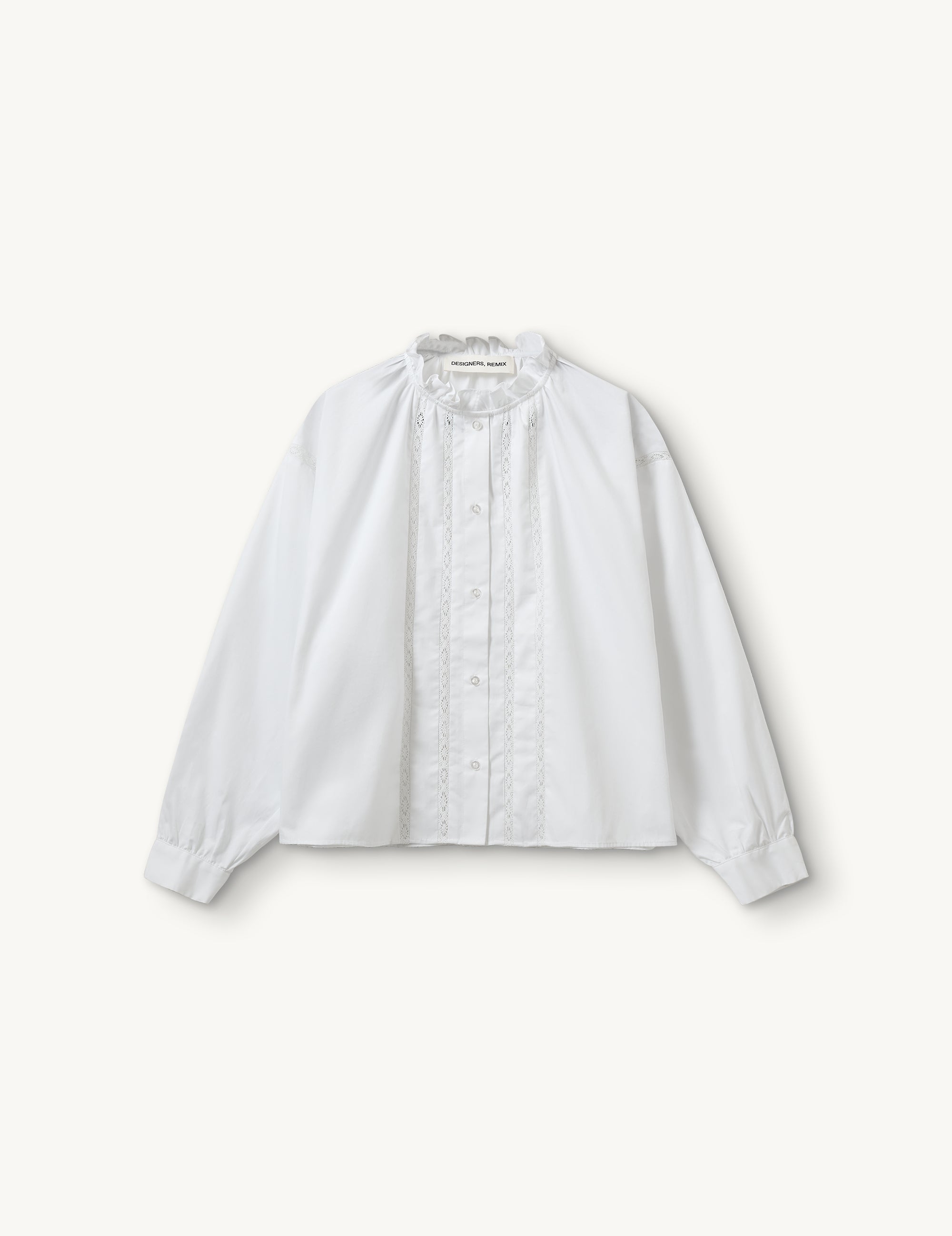 Claire Lace Shirt in white
