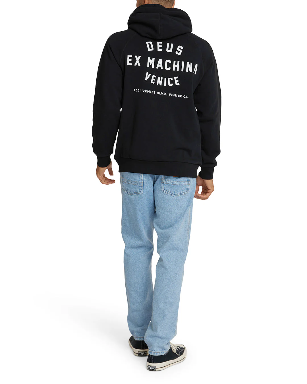 Back view with Venice address print