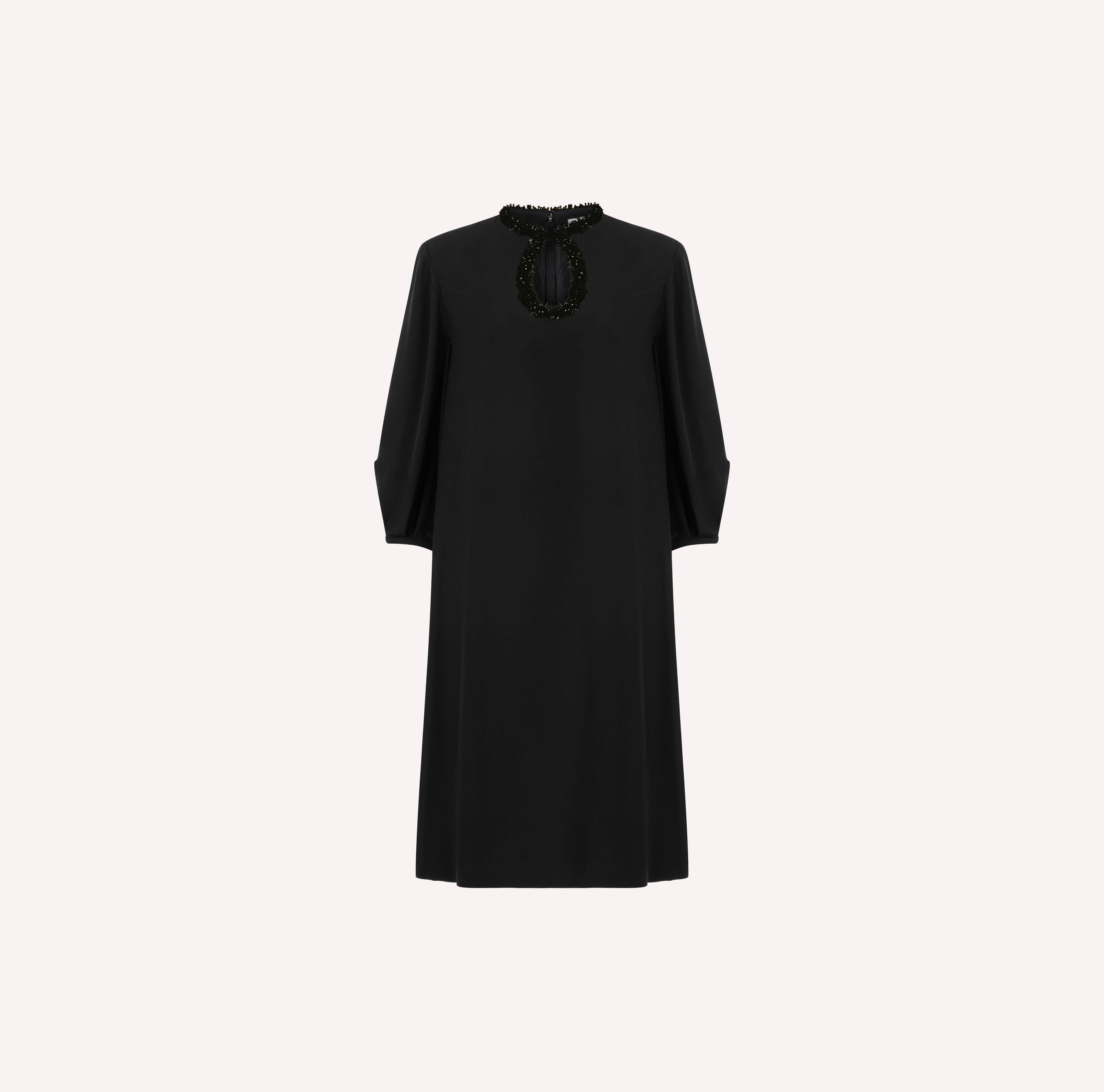 Embellished Keyhole Dress