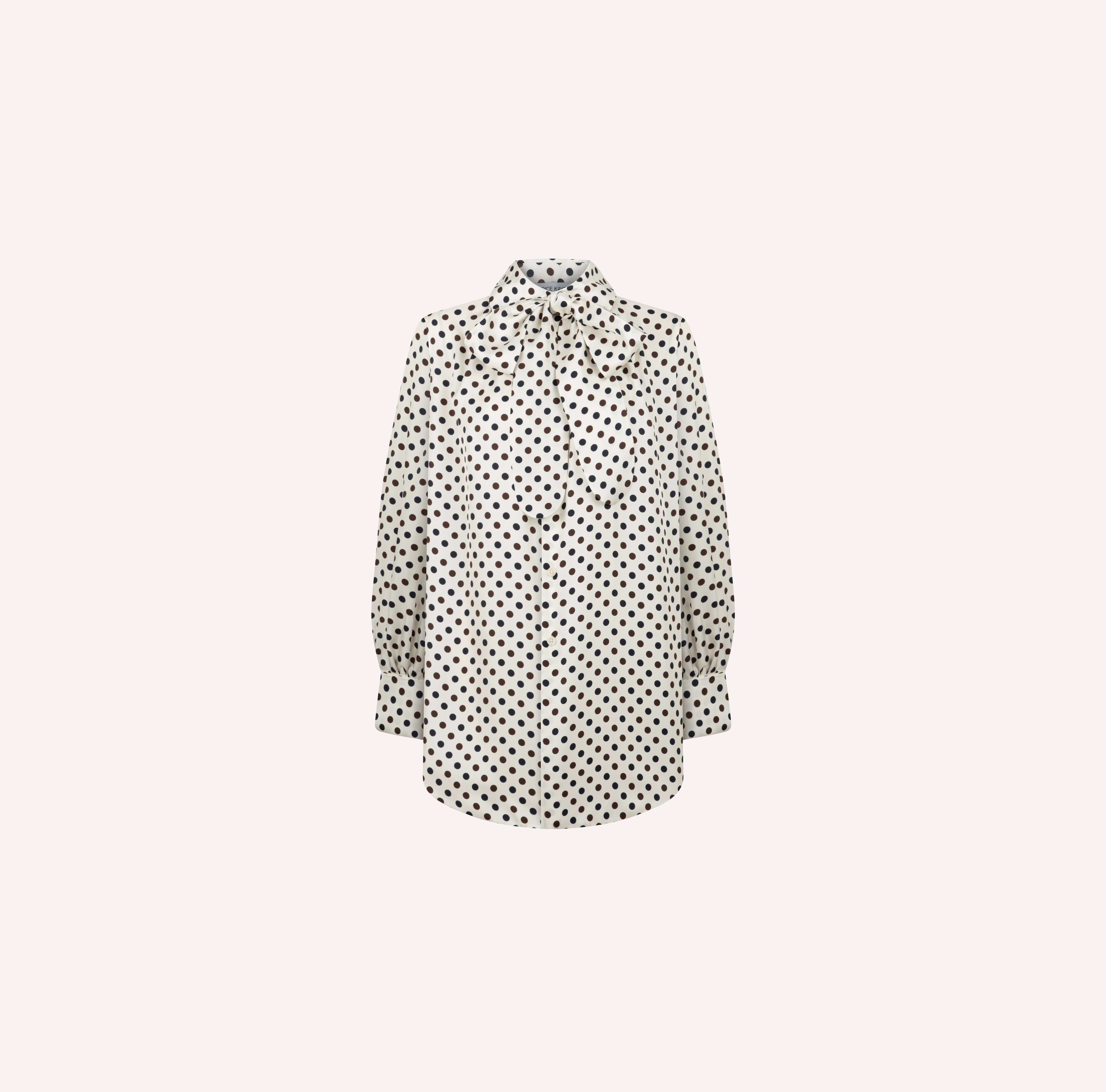 Polka-Dot Bow-Tie Shirt