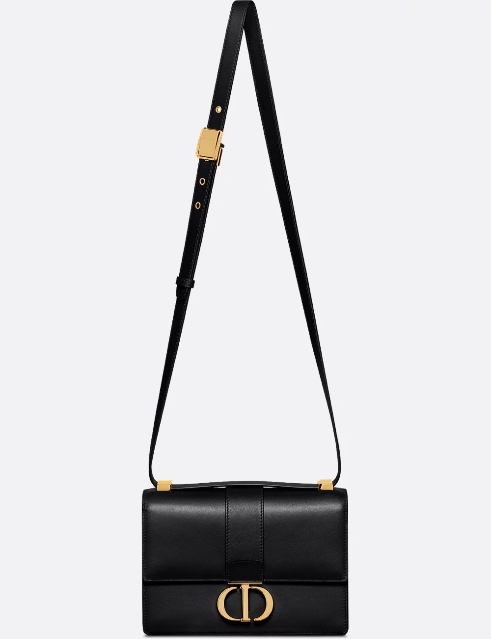 Front view with the 'Christian Dior Paris' engraved strap slider