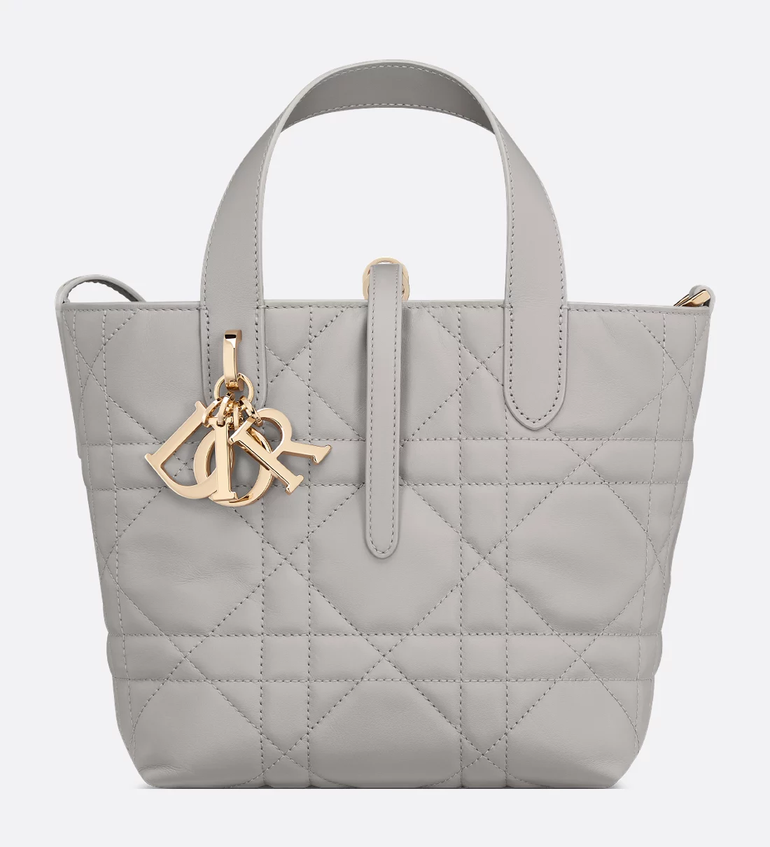 Grey Macrocannage vertical tote, front view