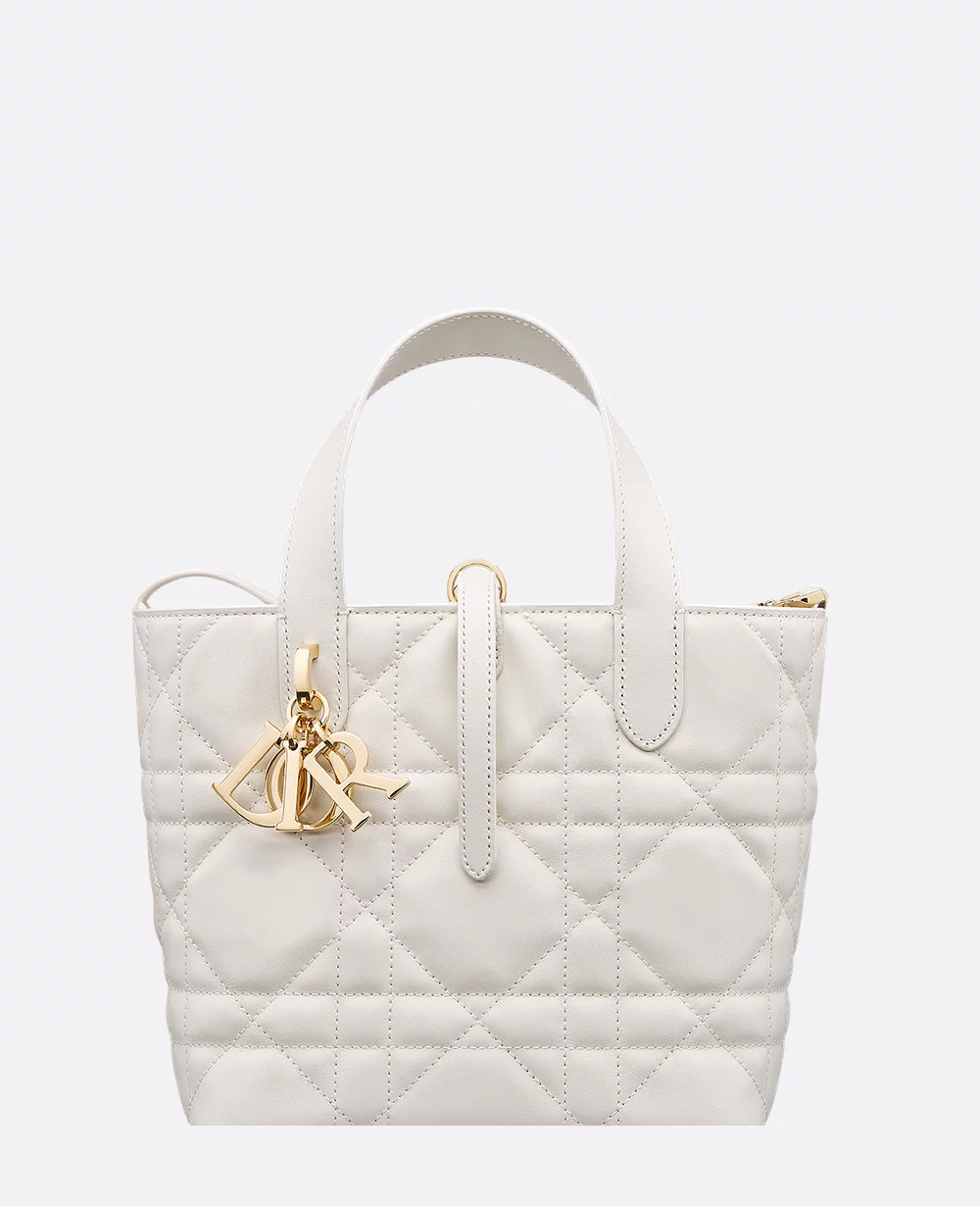 Latte Macrocannage with the DIOR charms and 'Christian Dior Paris' emboss