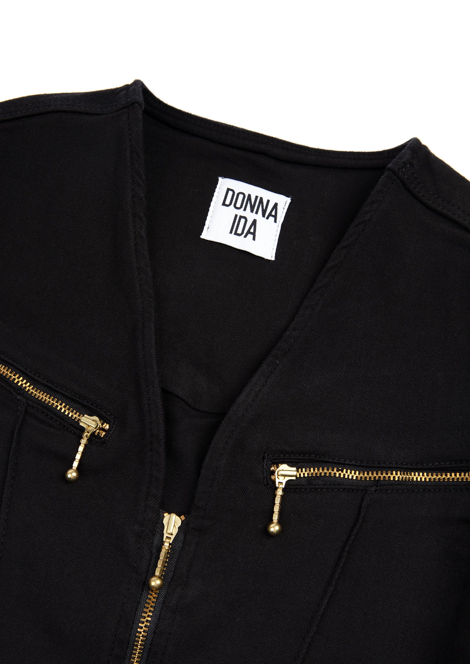 zip and fabric detail