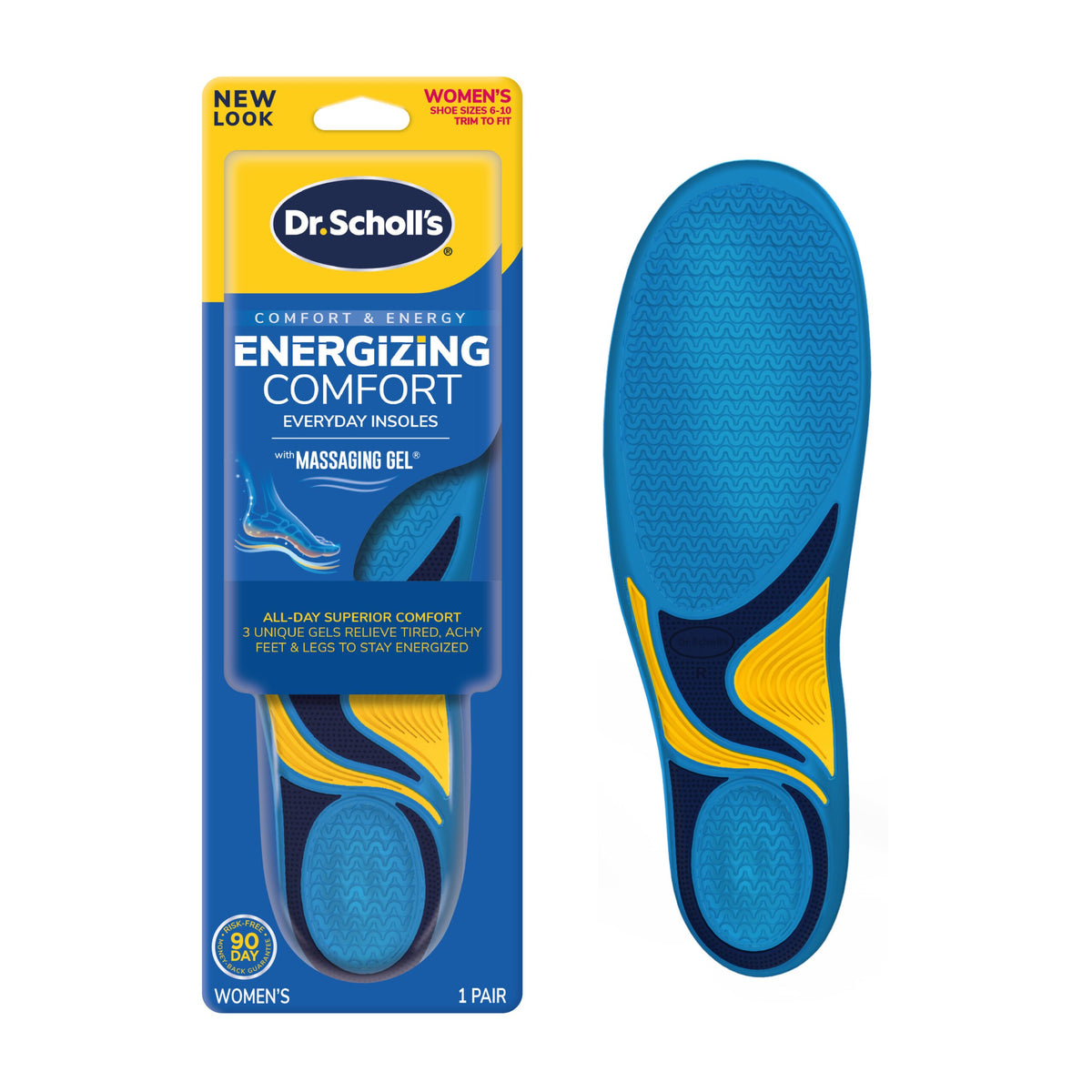 Energizing Comfort with Massaging Gel Advanced Insoles
