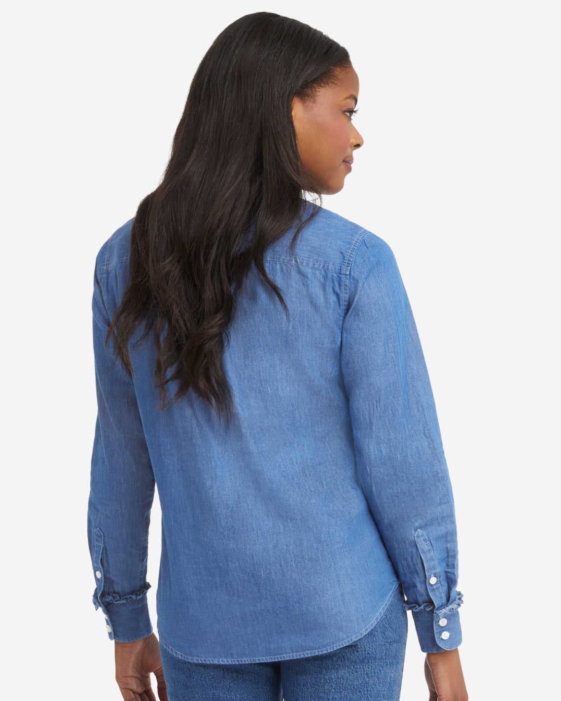back view of the shirt shape