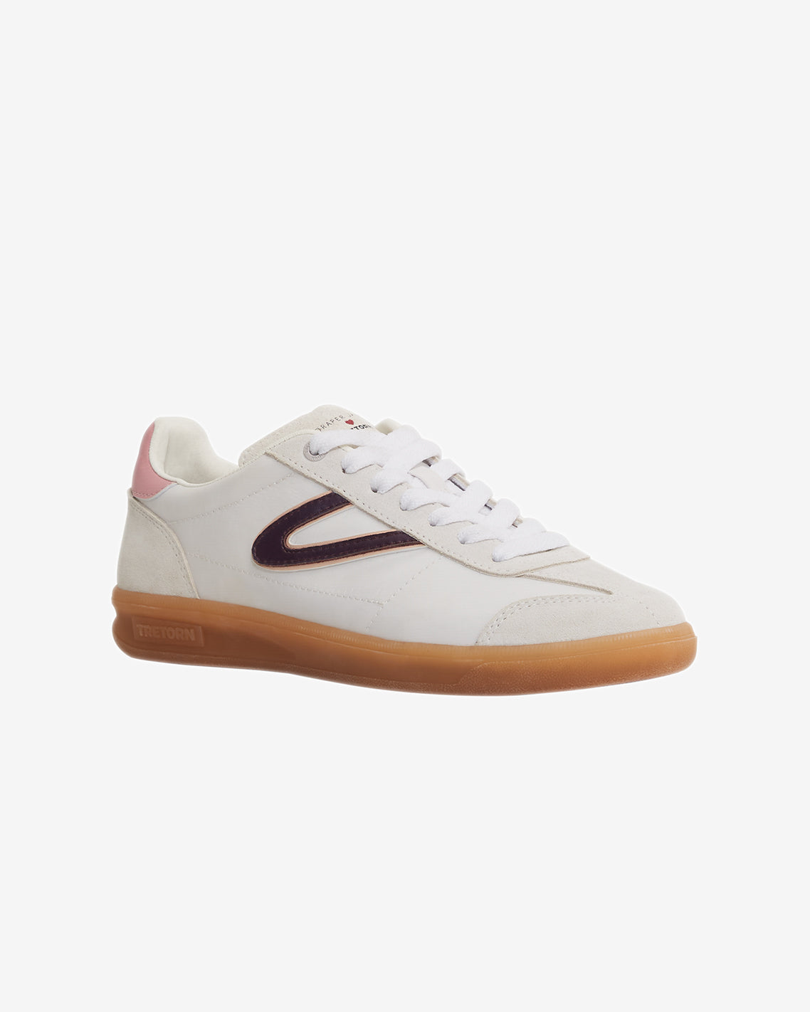 angled view of the cushioned sneaker