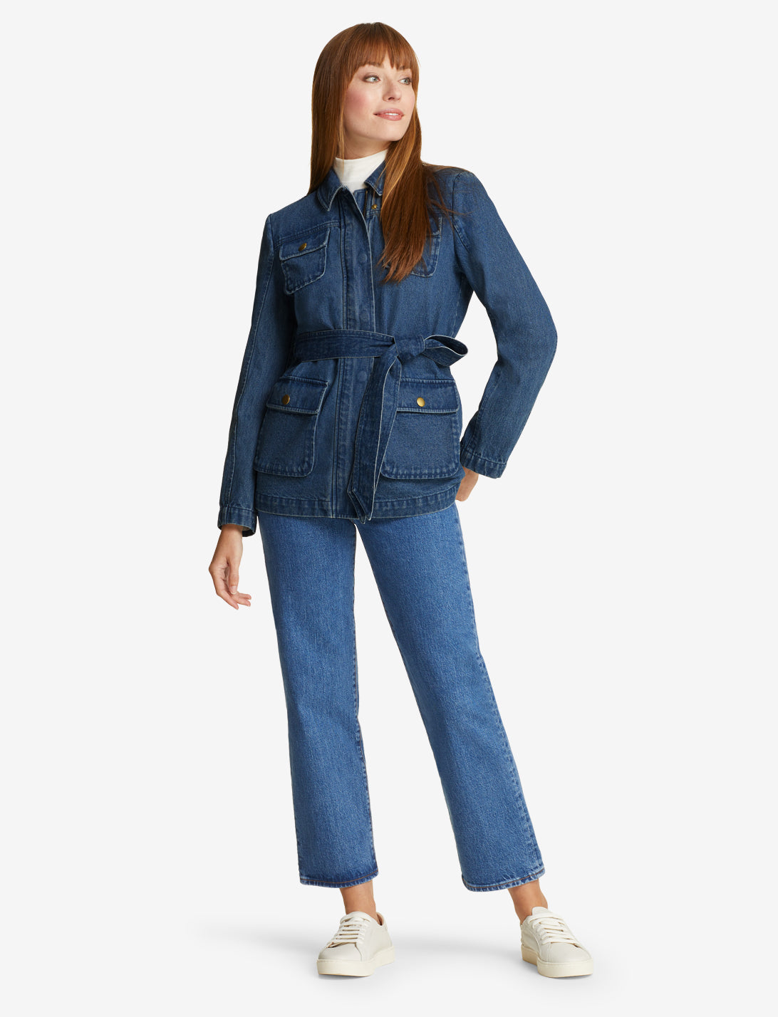 front view with removable belt