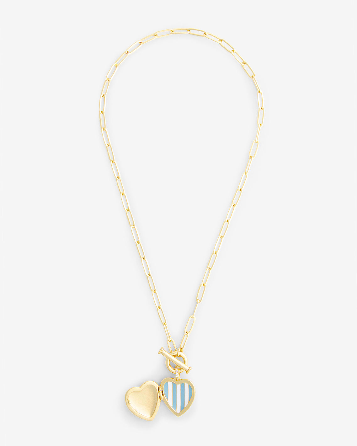 open locket detail with enamel