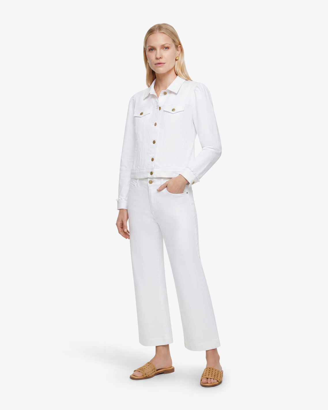 side view with light puff sleeve