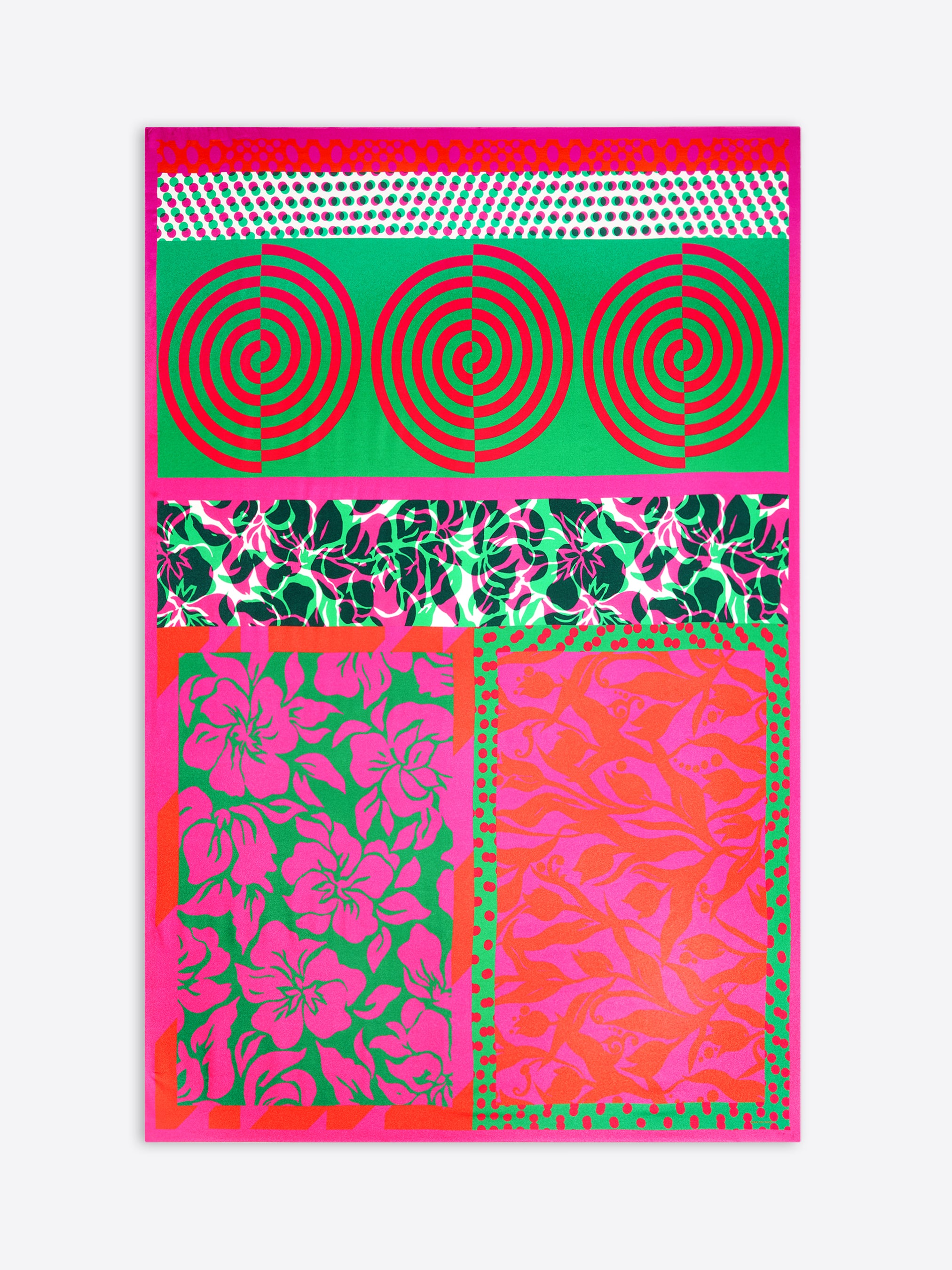 flat patterned pareo