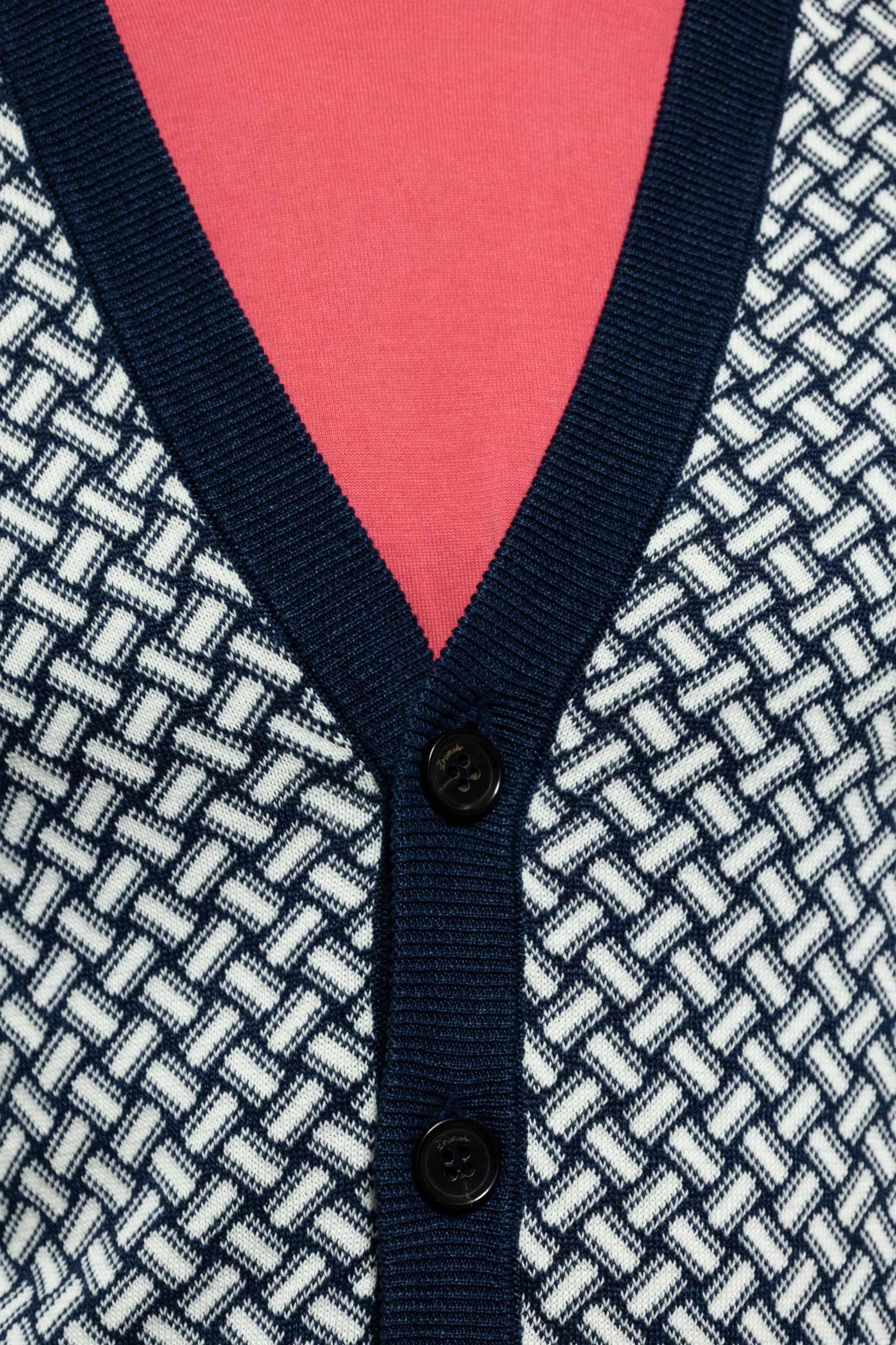 button and knit detail