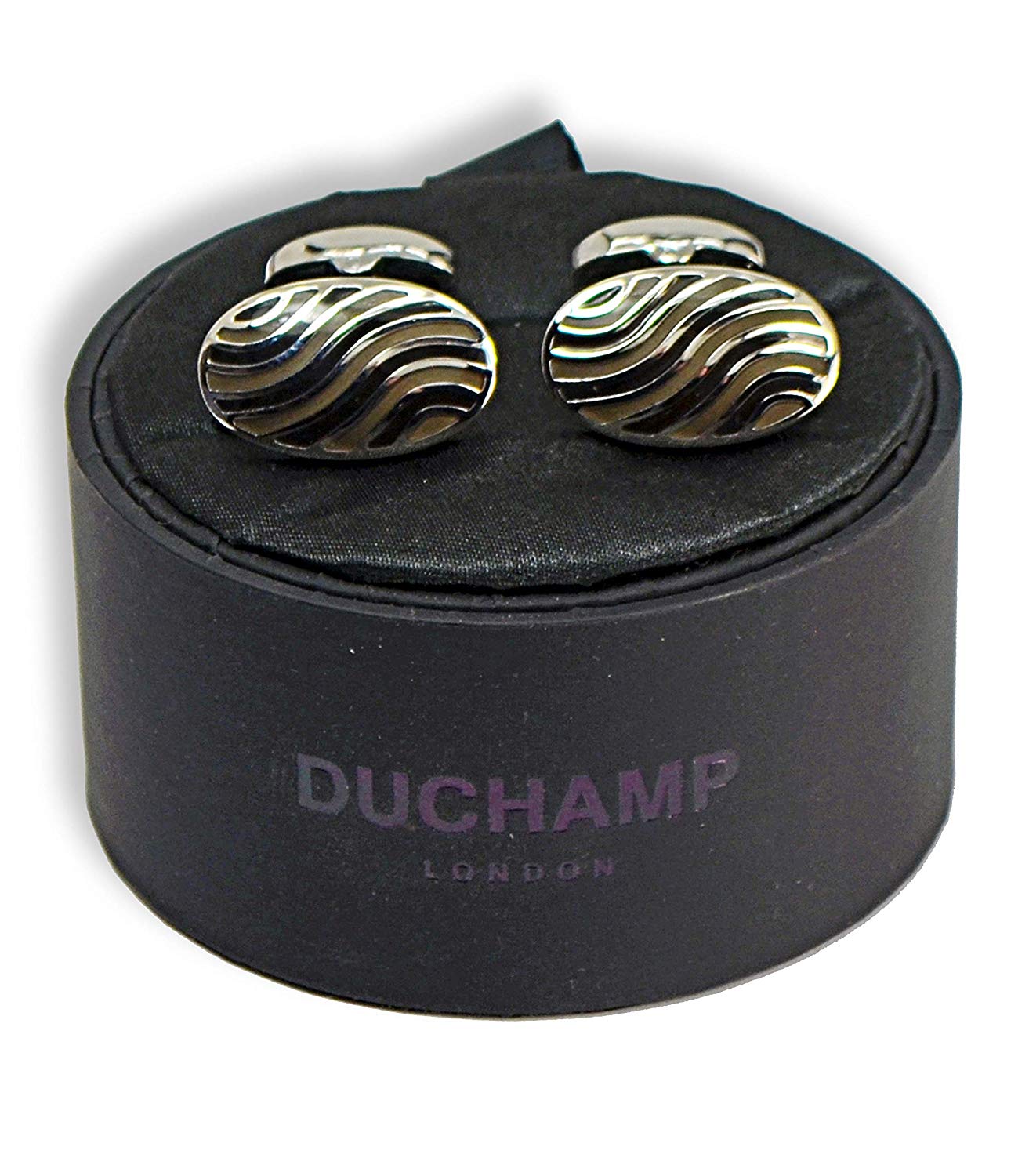 black stripe cuff links