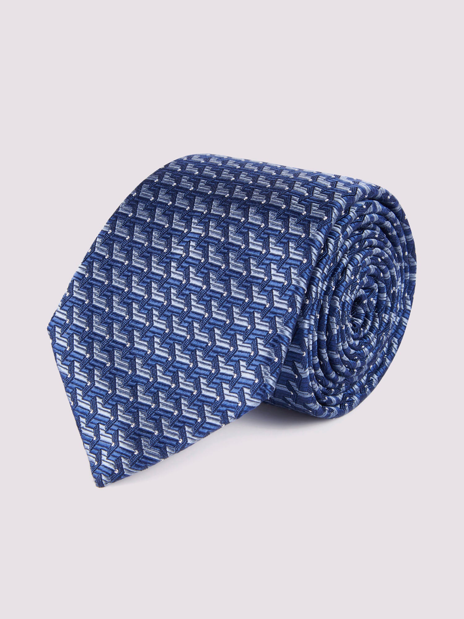 arrow geo jacquard tie
