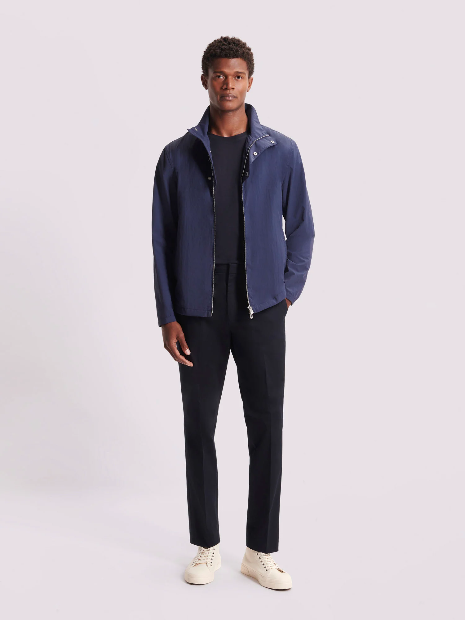 front zip view