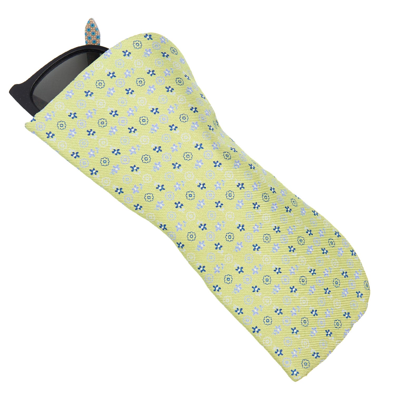 light-green silk case