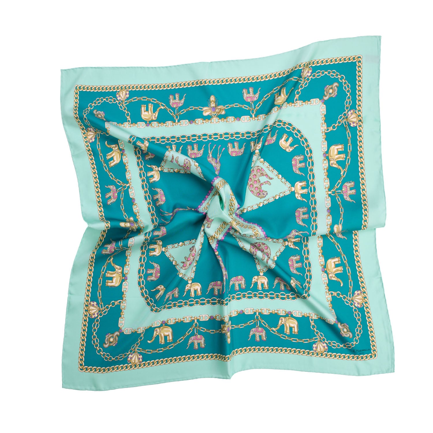 flat view of the printed square