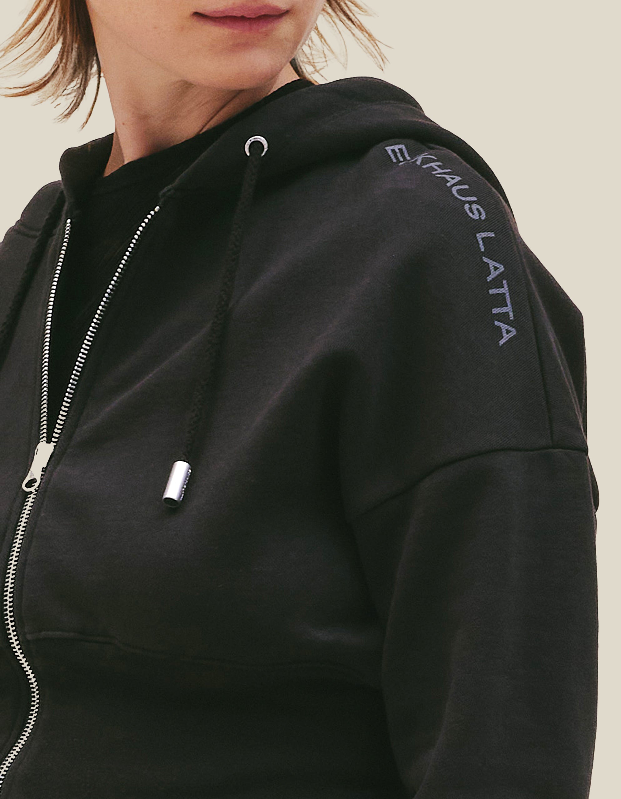 zip and cinched hem