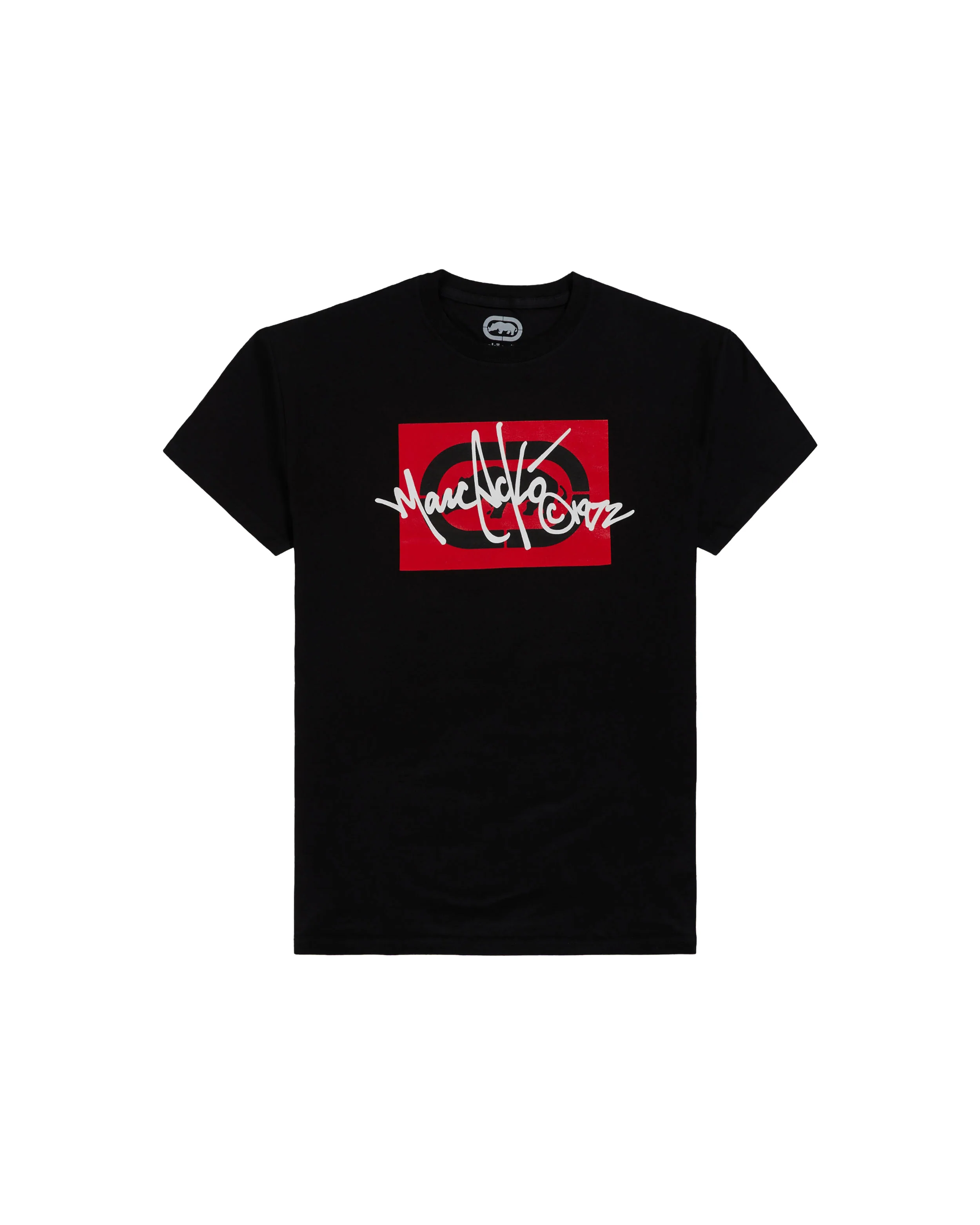 Black Iconic Ecko Logo tee front