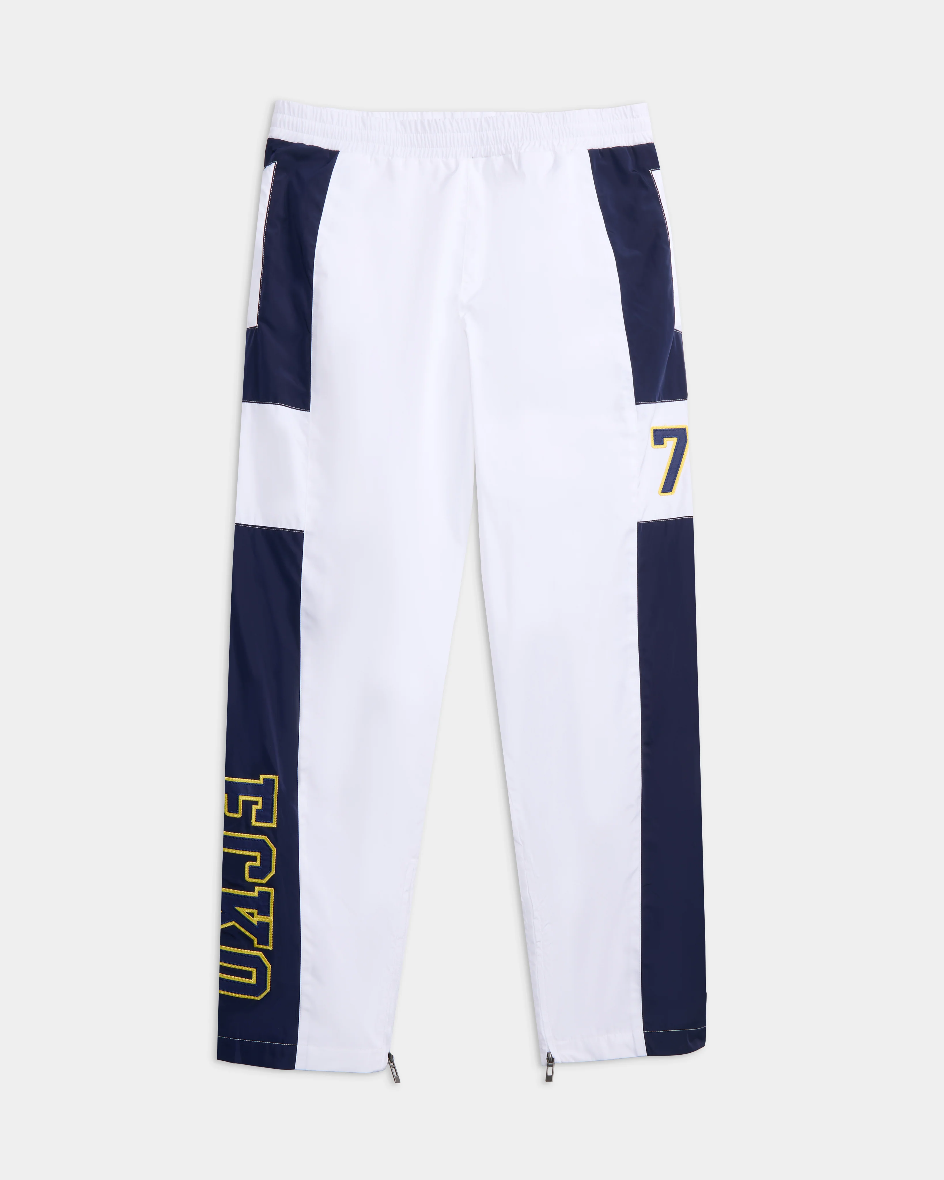 White-blue track jogger front