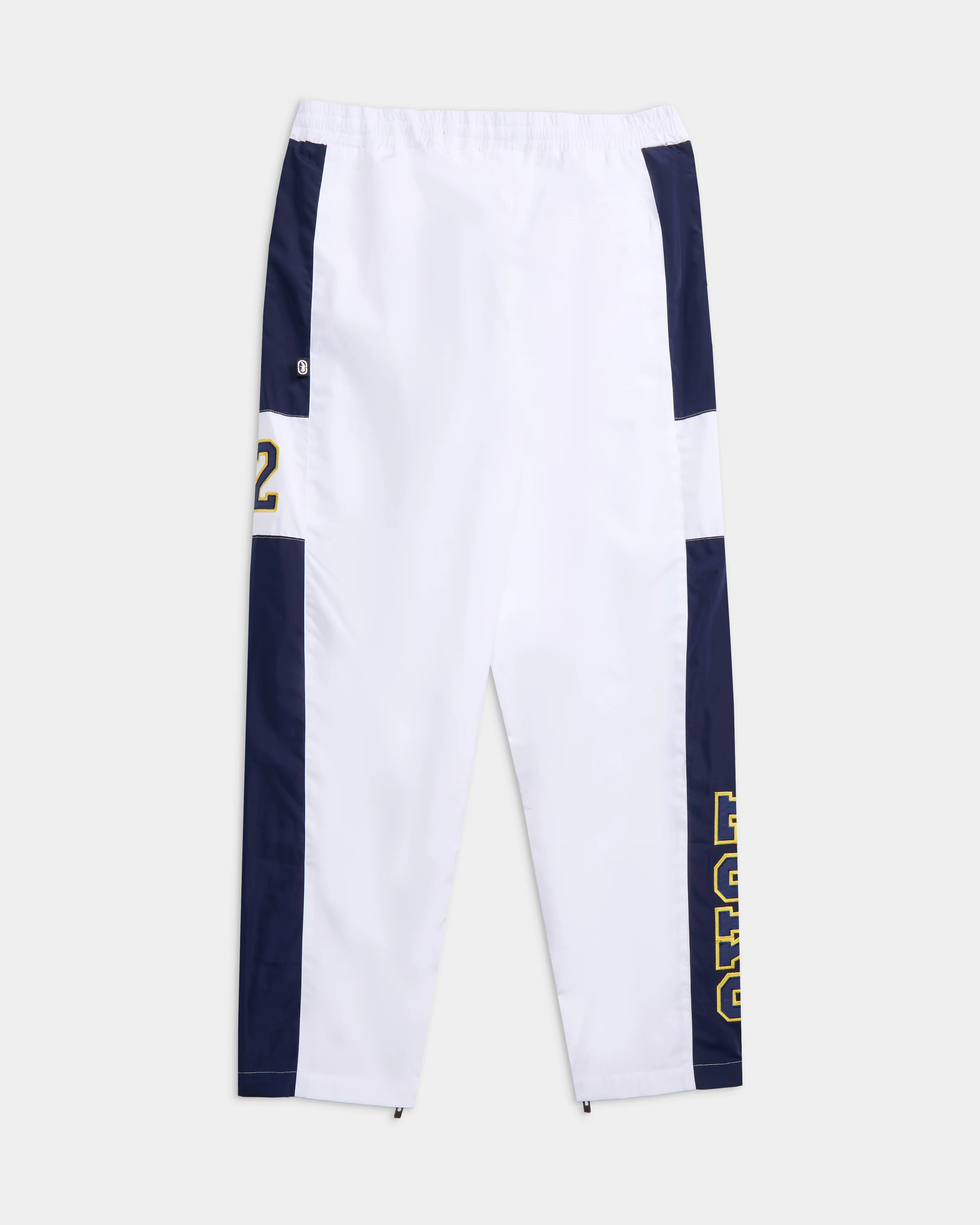 White-blue track jogger back