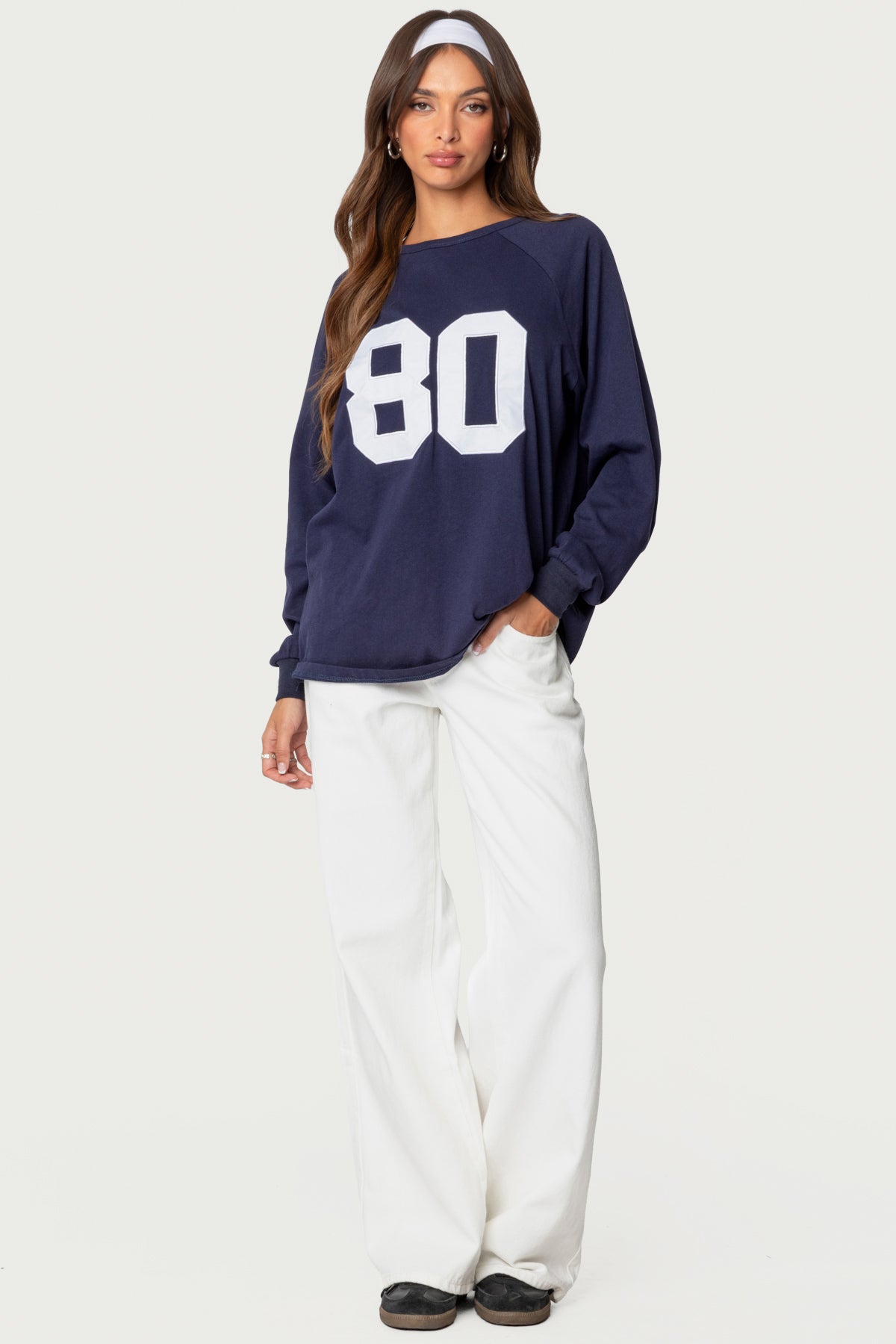 rigid denim drape