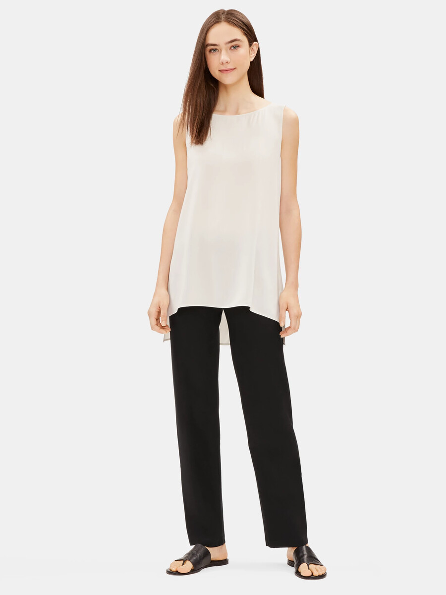 System Washable Stretch Crepe Straight Pant