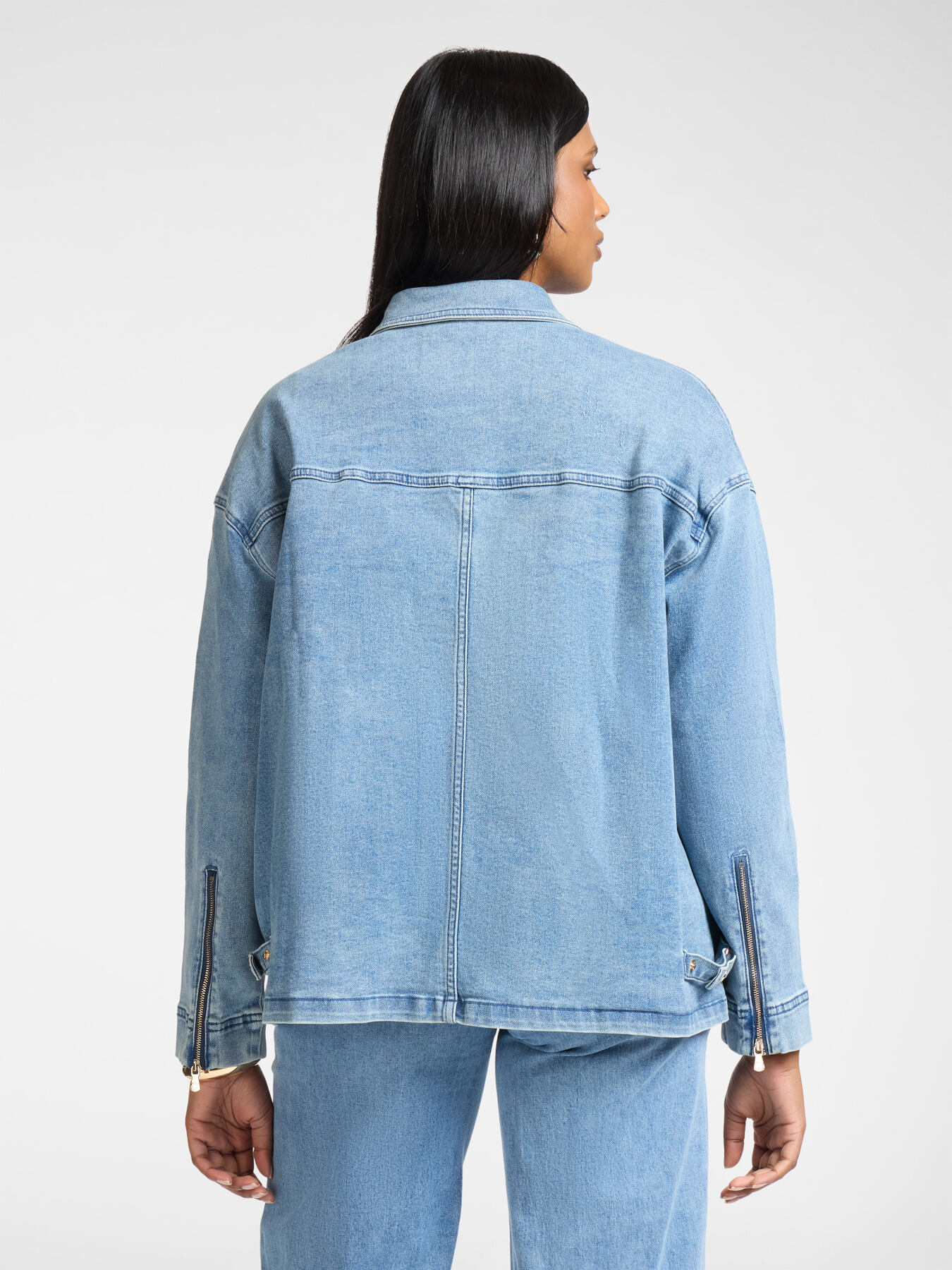 Stone-Washed Denim Jacket