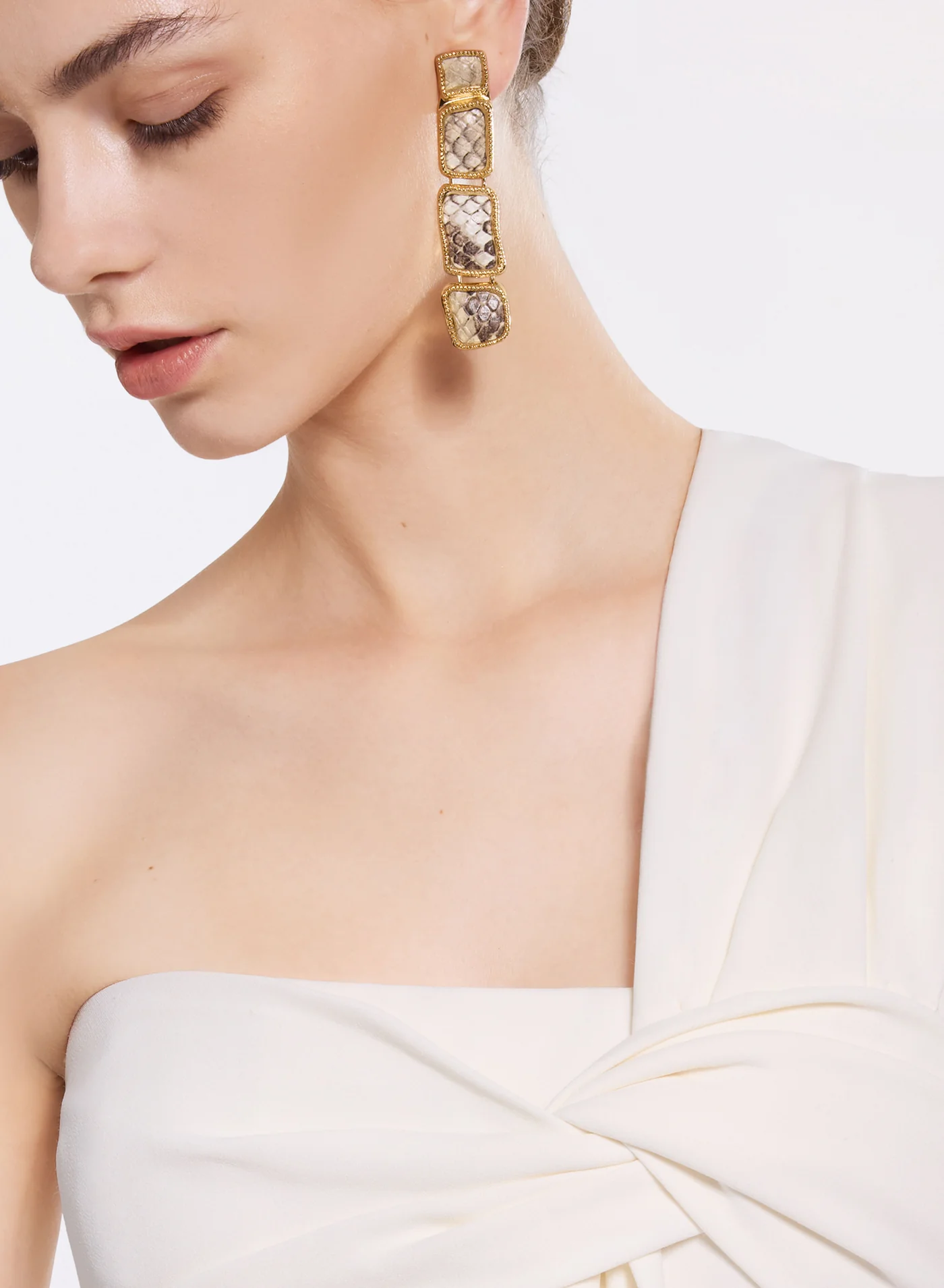 Metallic Python Earrings