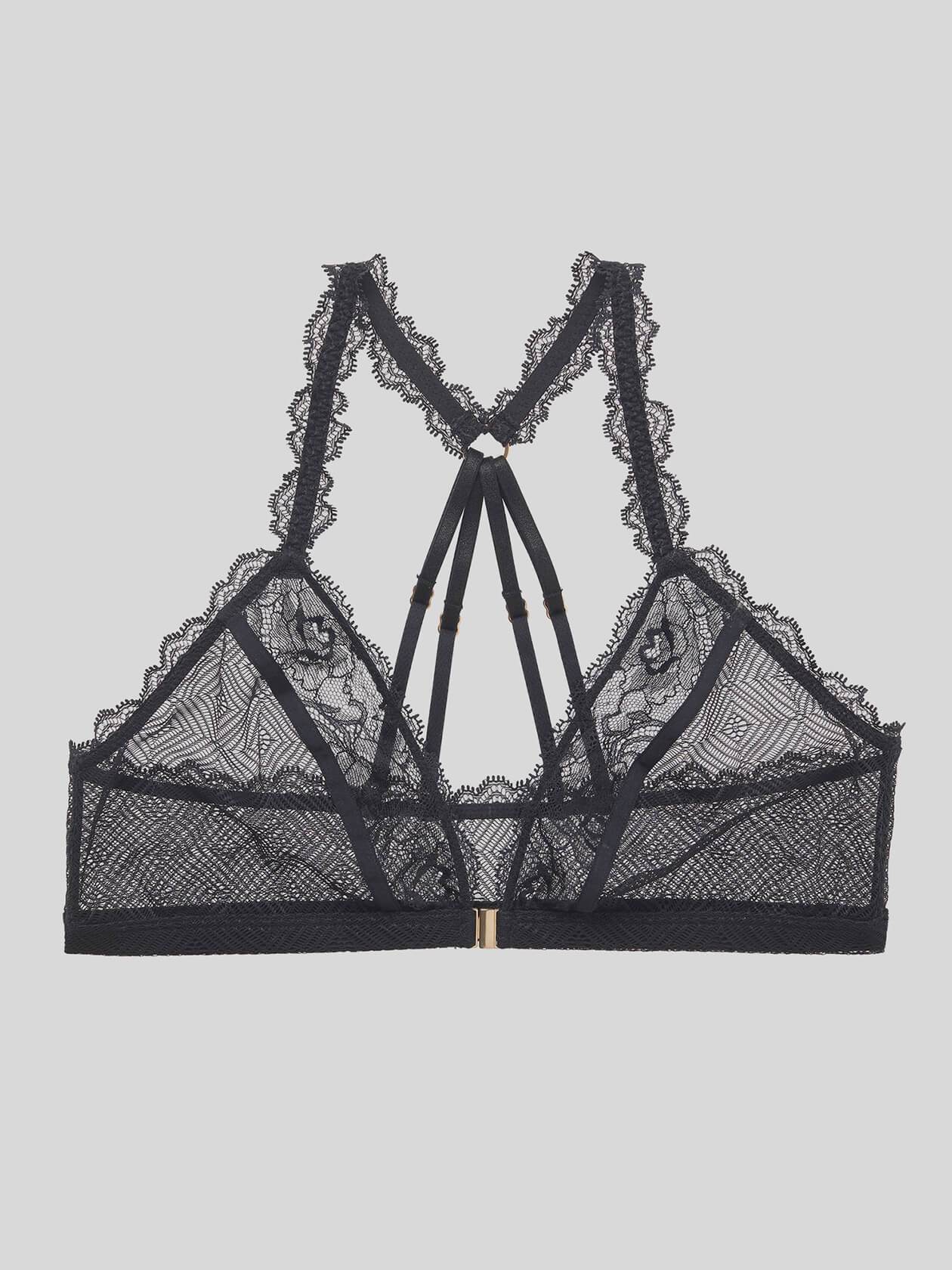 Dash Triangle Bra — fabric and trim detail