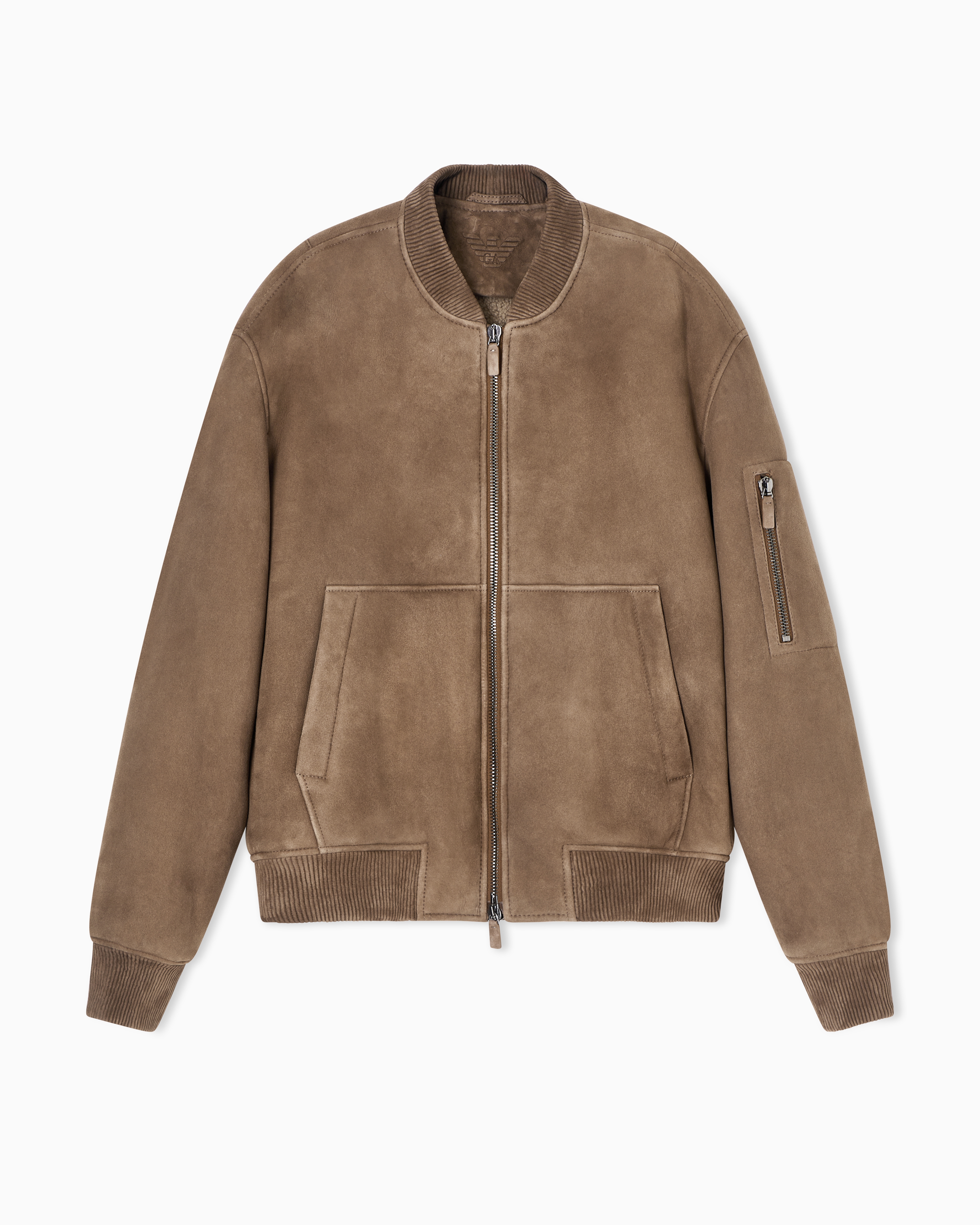 Icon Merino lamb suede shearling blouson