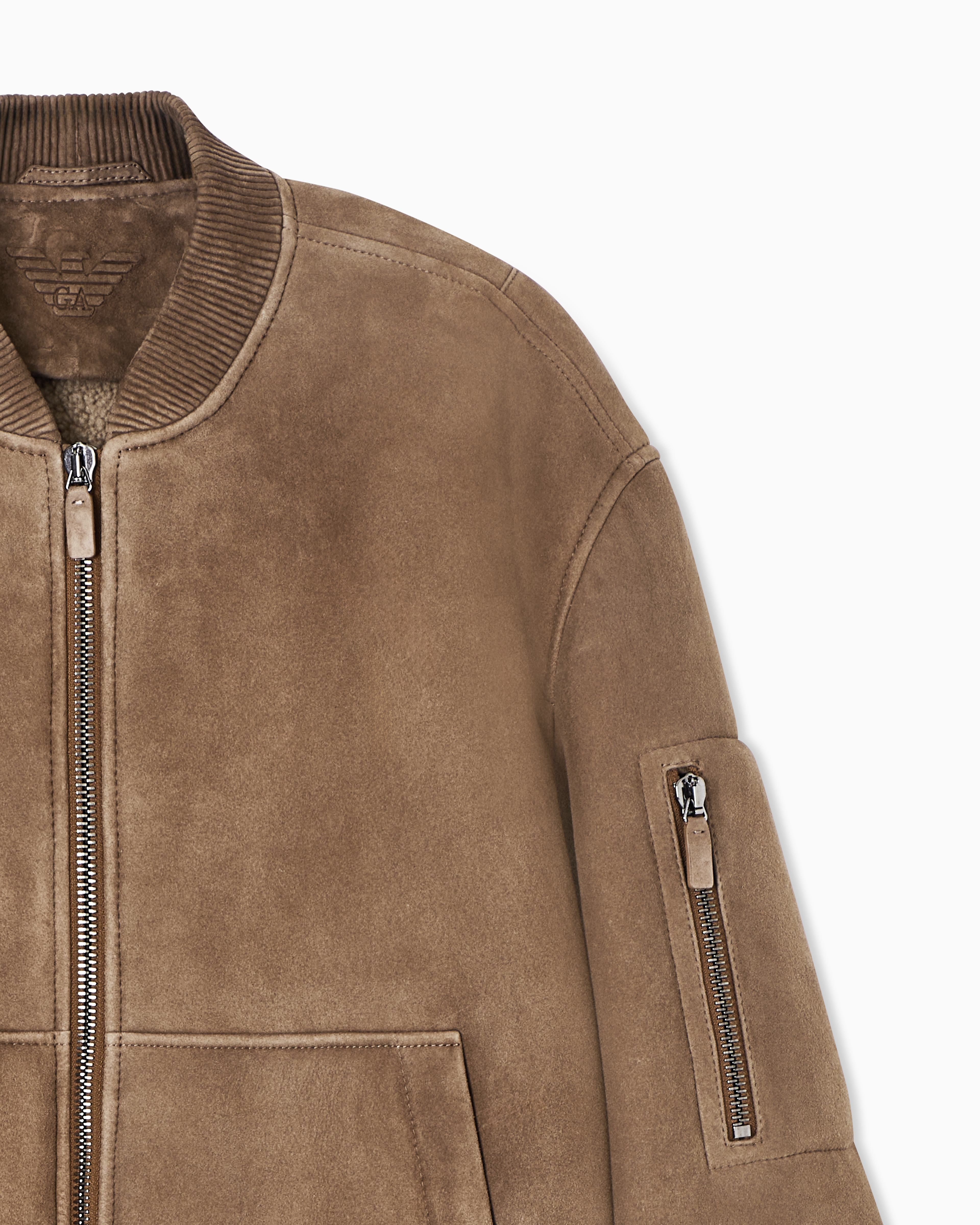 Icon Merino lamb suede shearling blouson official view 4