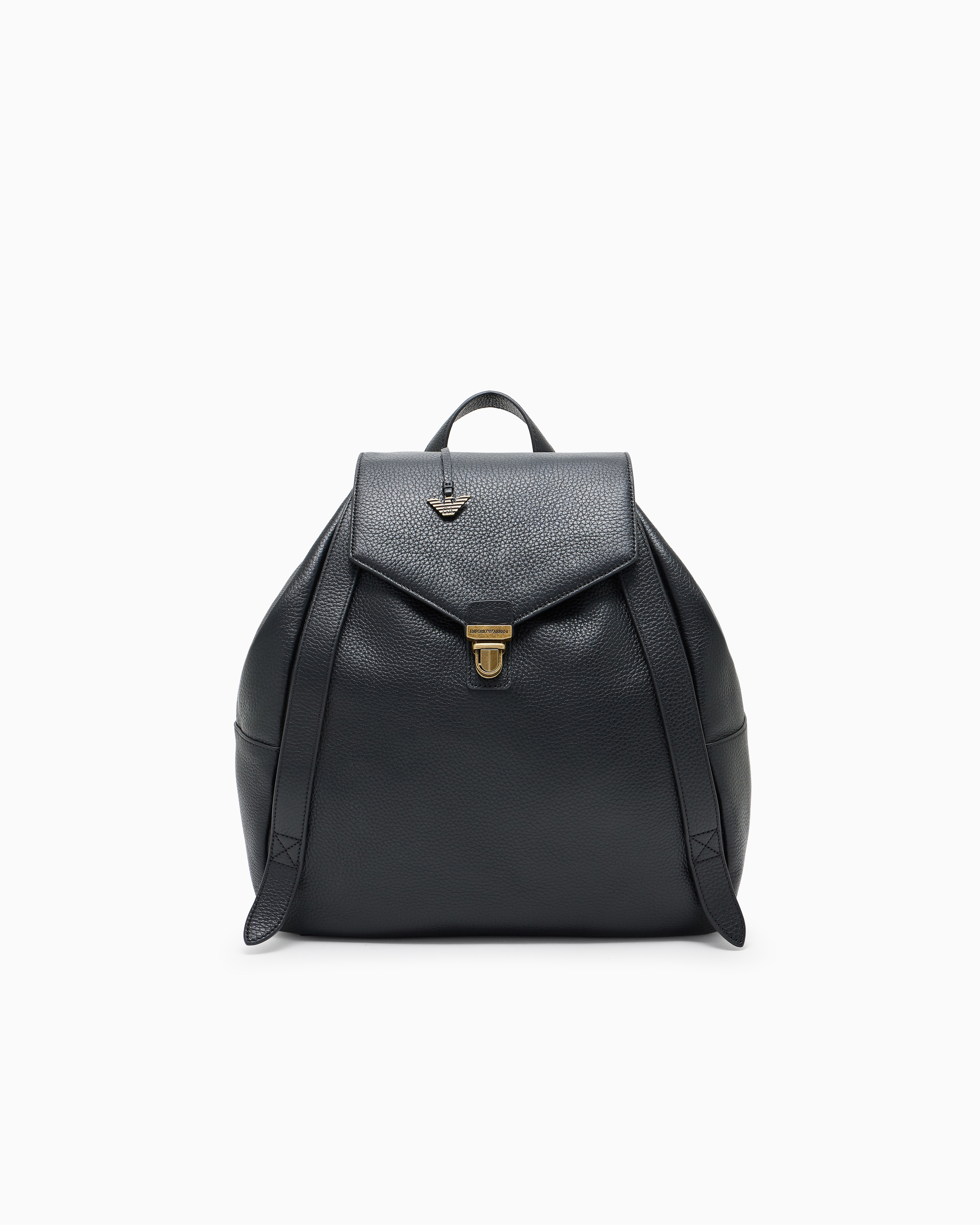 Icon pebbled leather backpack